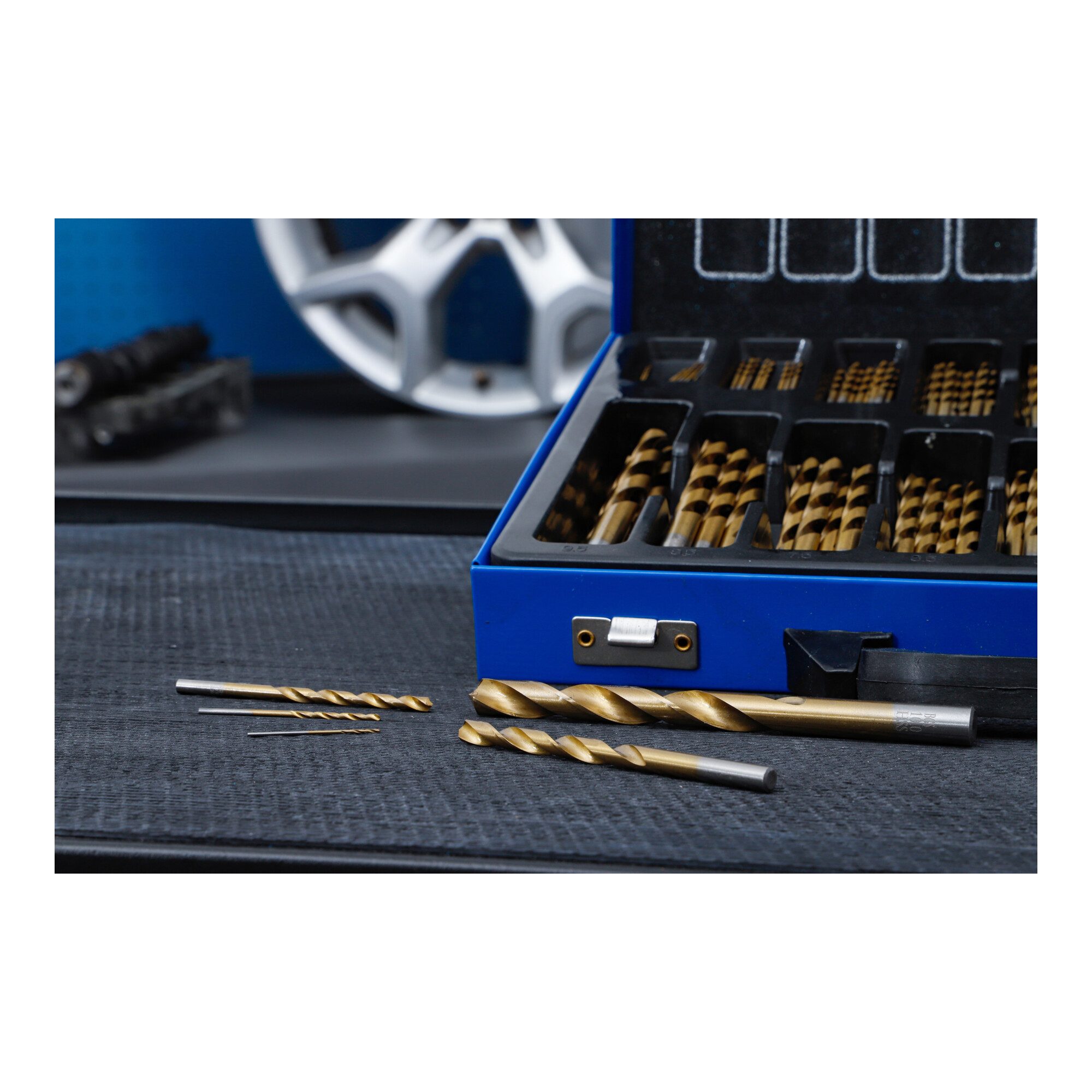 BGS technic Metallbohrer BGS Spiralbohrer-Satz HSS titan-nitriert 1 - 10 mm, 170-tlg.