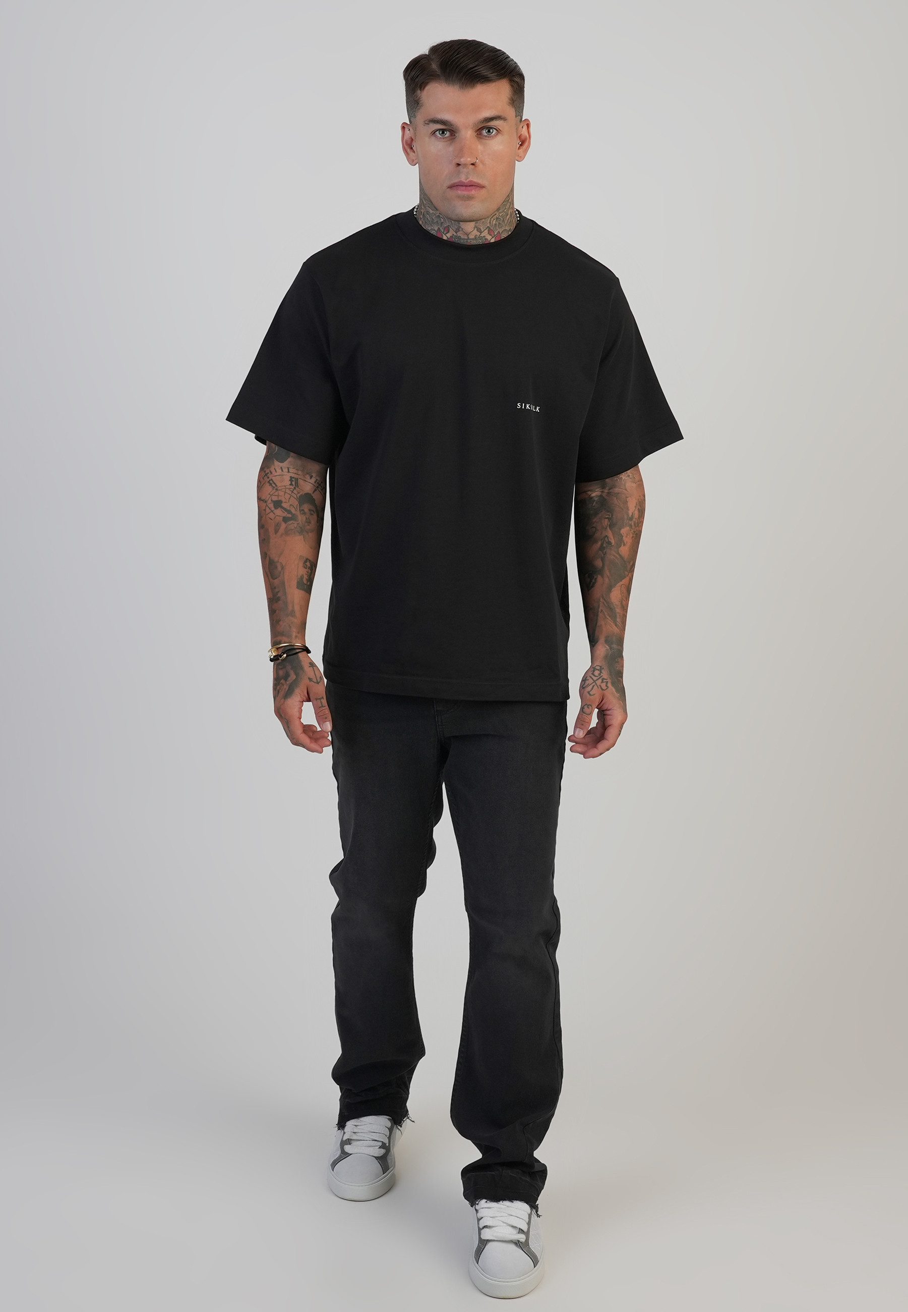 Siksilk Regular-fit-Jeans SikSilk Herren Flare Fit Jeans