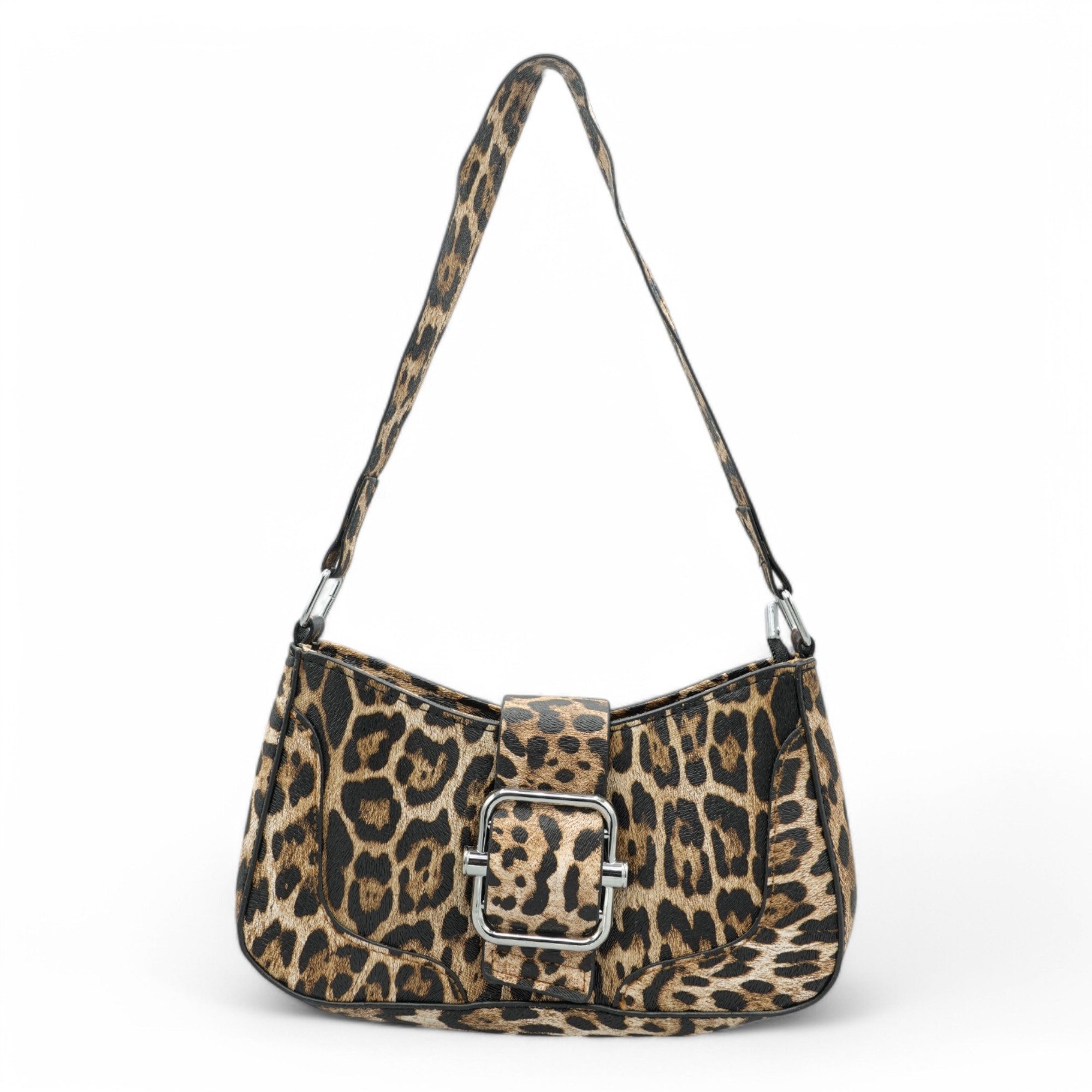 Eyecatcher Handtasche Glamouröse Schultertasche im Leoparden-Look mit Schna günstig online kaufen