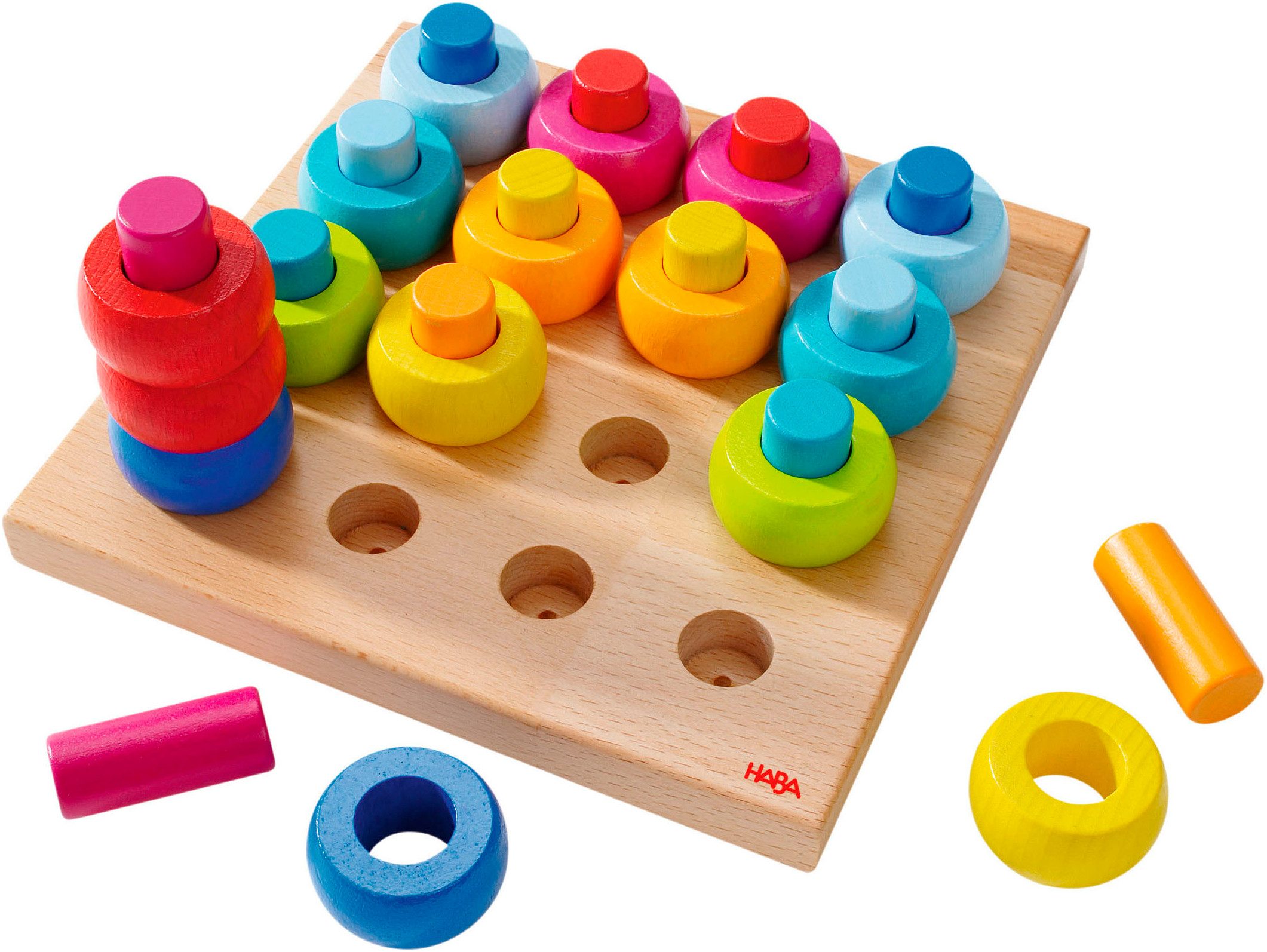 Haba Steckspielzeug Farbkringel, Made in Germany