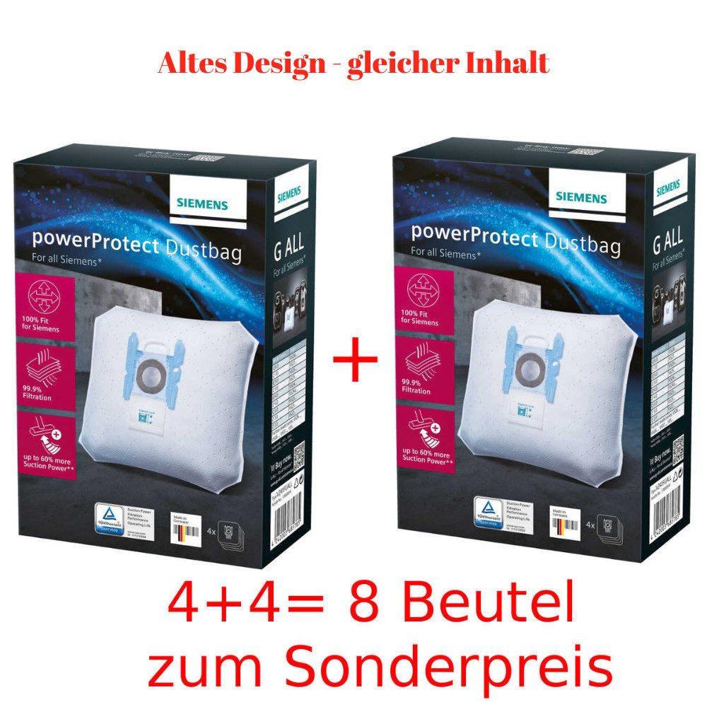 SIEMENS Staubsaugerbeutel Staubsaugerbeutel VZ41FGALL BBZ41FGALL, passend für Siemens, Bosch