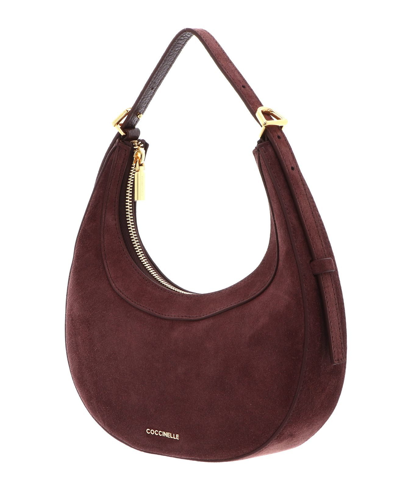 COCCINELLE Handtasche Mini Bag Suede Leather / Grained Leather, aus echtem Rindsleder