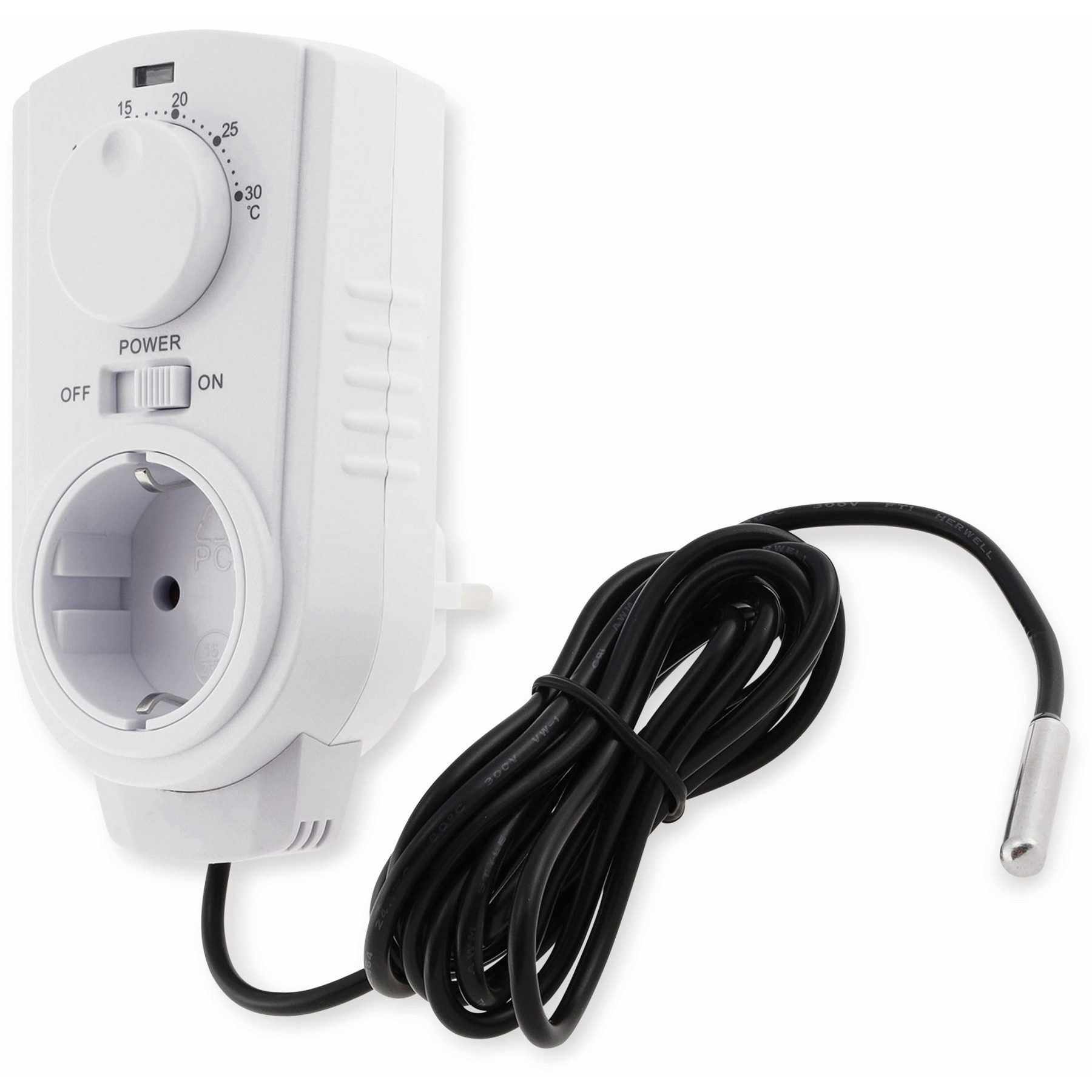Heizkörperthermostat CHILITEC Steckdosenthermostat ST-50, analog, mit
