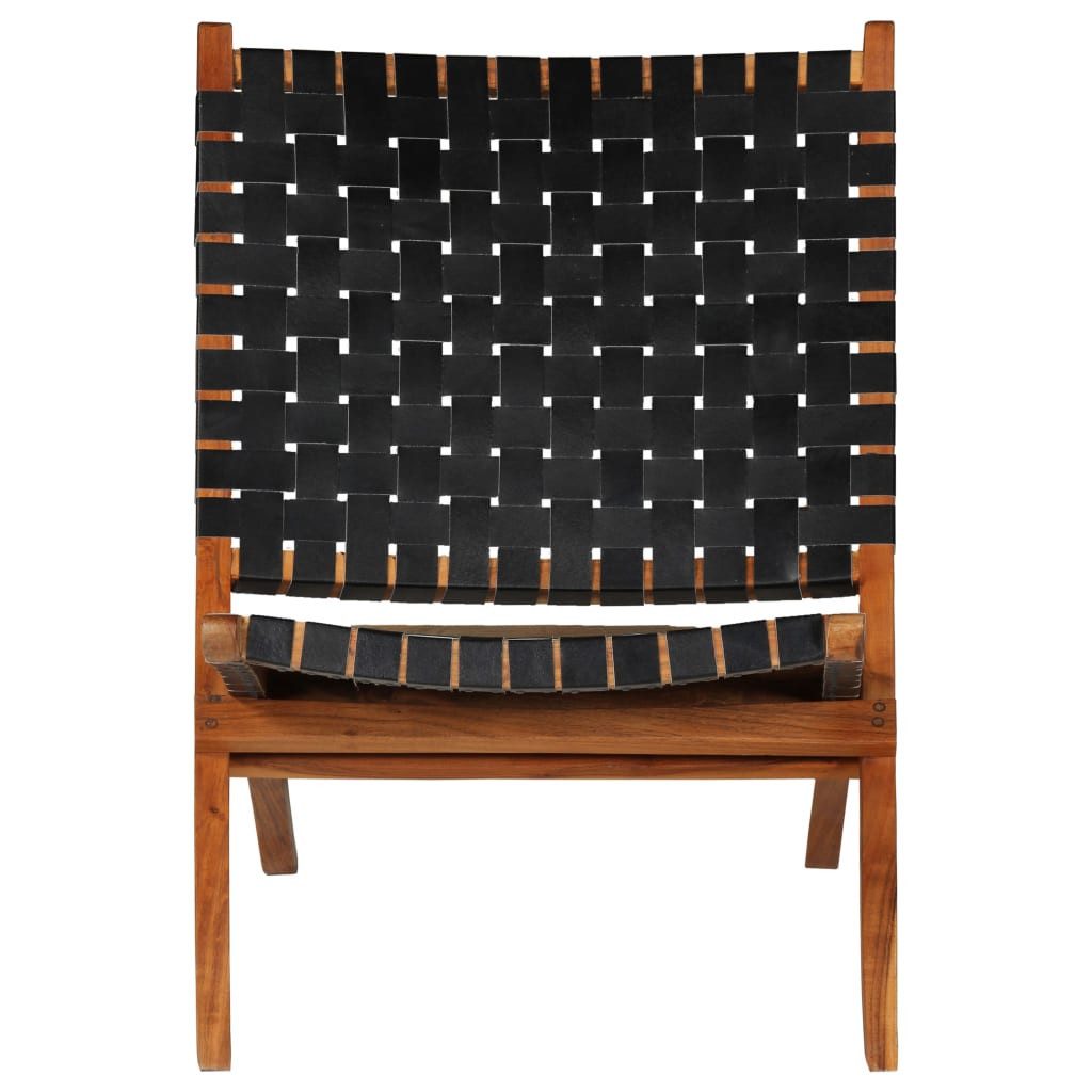 vidaXL Hocker Relaxstuhl Klappbar Kreuzstreifen Schwarz günstig online kaufen