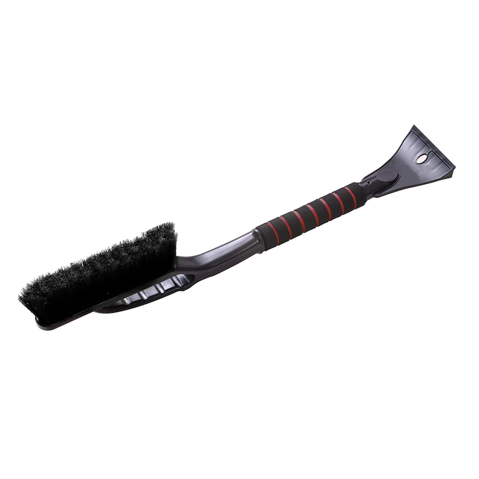 HAC24 Eiskratzer Profi Auto Scheibenkratzer Autoscheiben Eisschaber mit Besen & Softgriff Länge 58 cm