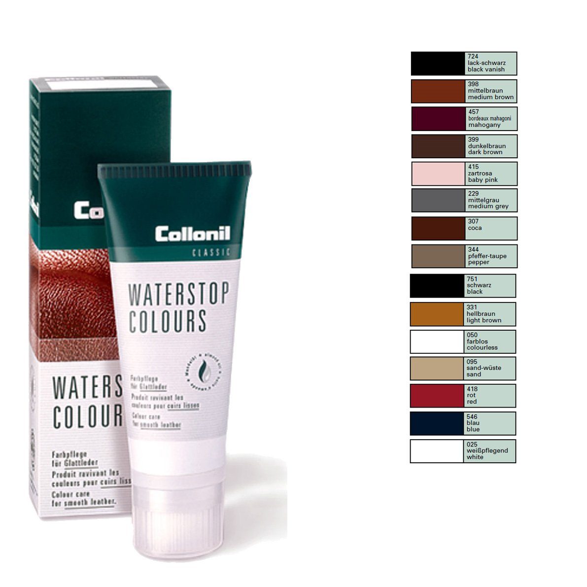 Collonil Schuhcreme – 60 Ml, Farbe Leichter Cognac – Für Leder- & Kunstlederschuhe