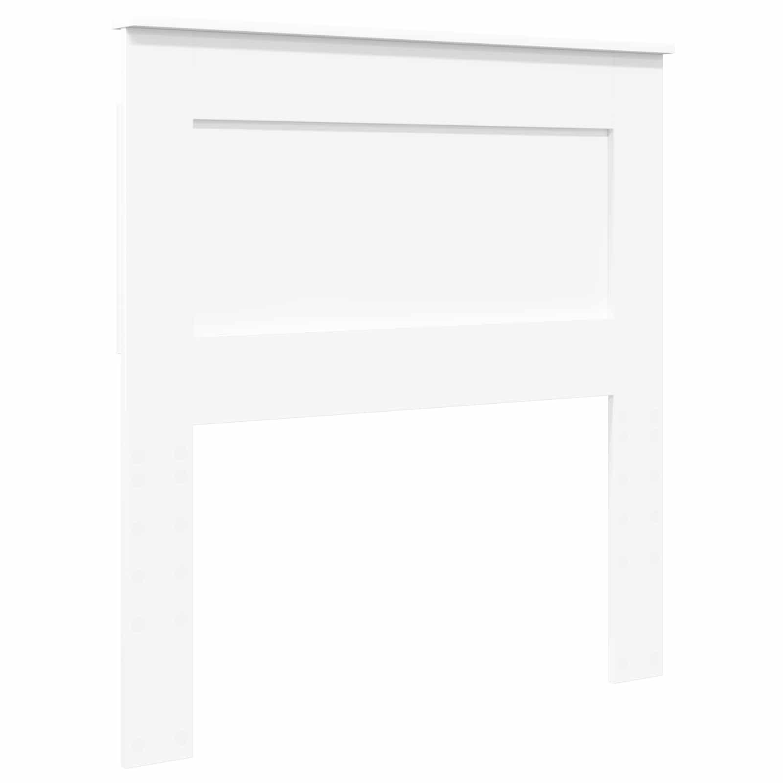 vidaXL Bett Kopfteil Weiß Holzwerkstoff (1-tlg)