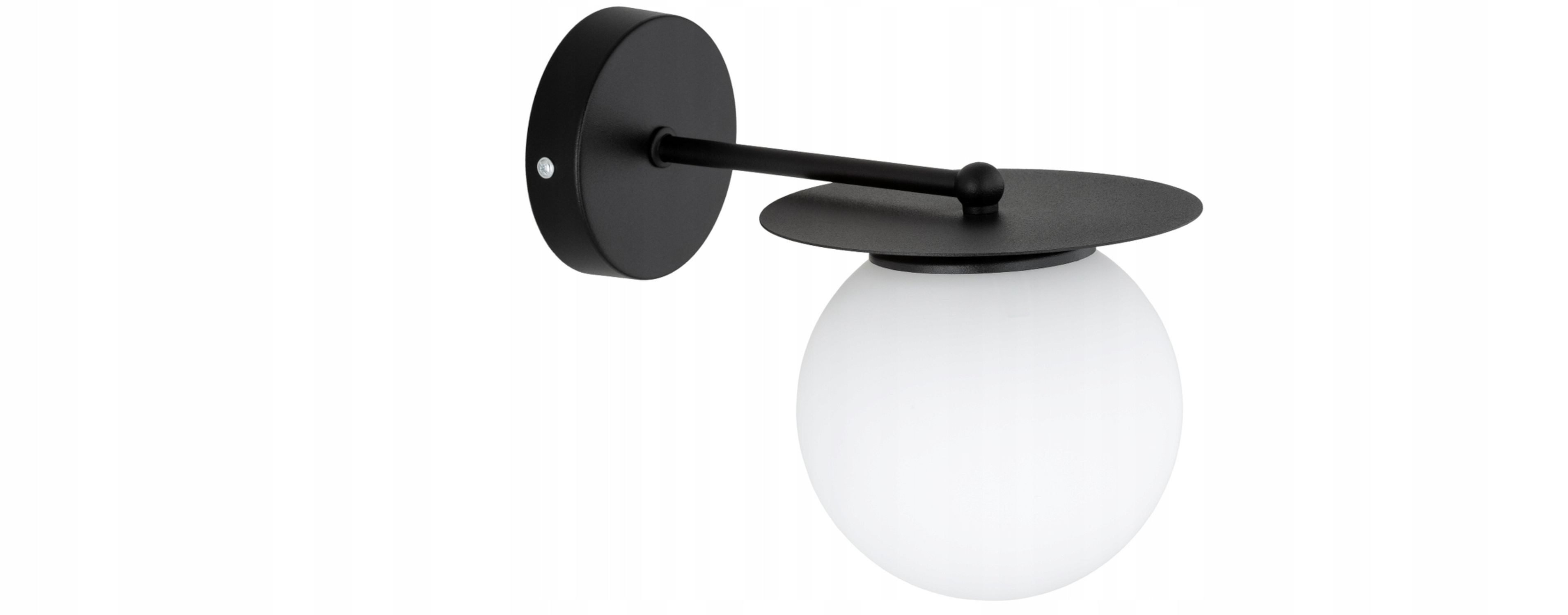 Licht-Erlebnisse Wandleuchte NERIO, ohne Leuchtmittel, H: 20 cm E27 Kugel Schirm Modern