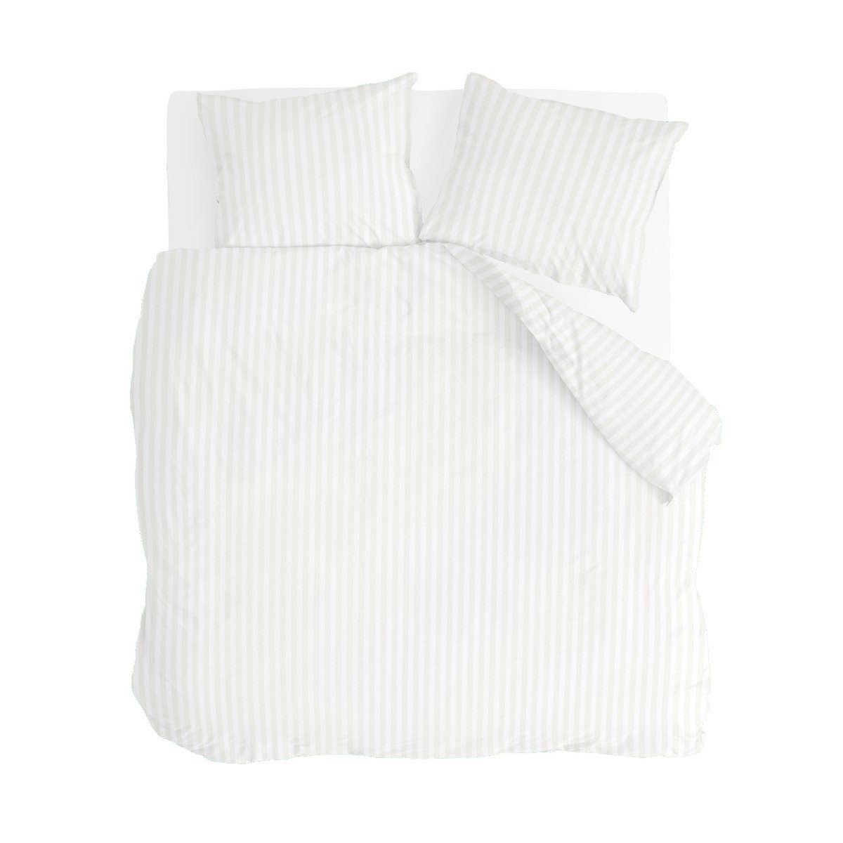Bettwäsche Bettwäsche Classy Evergreen Weiß - 240x220 cm, Byrklund, Weiß 100% Baumwolle Bettbezüge