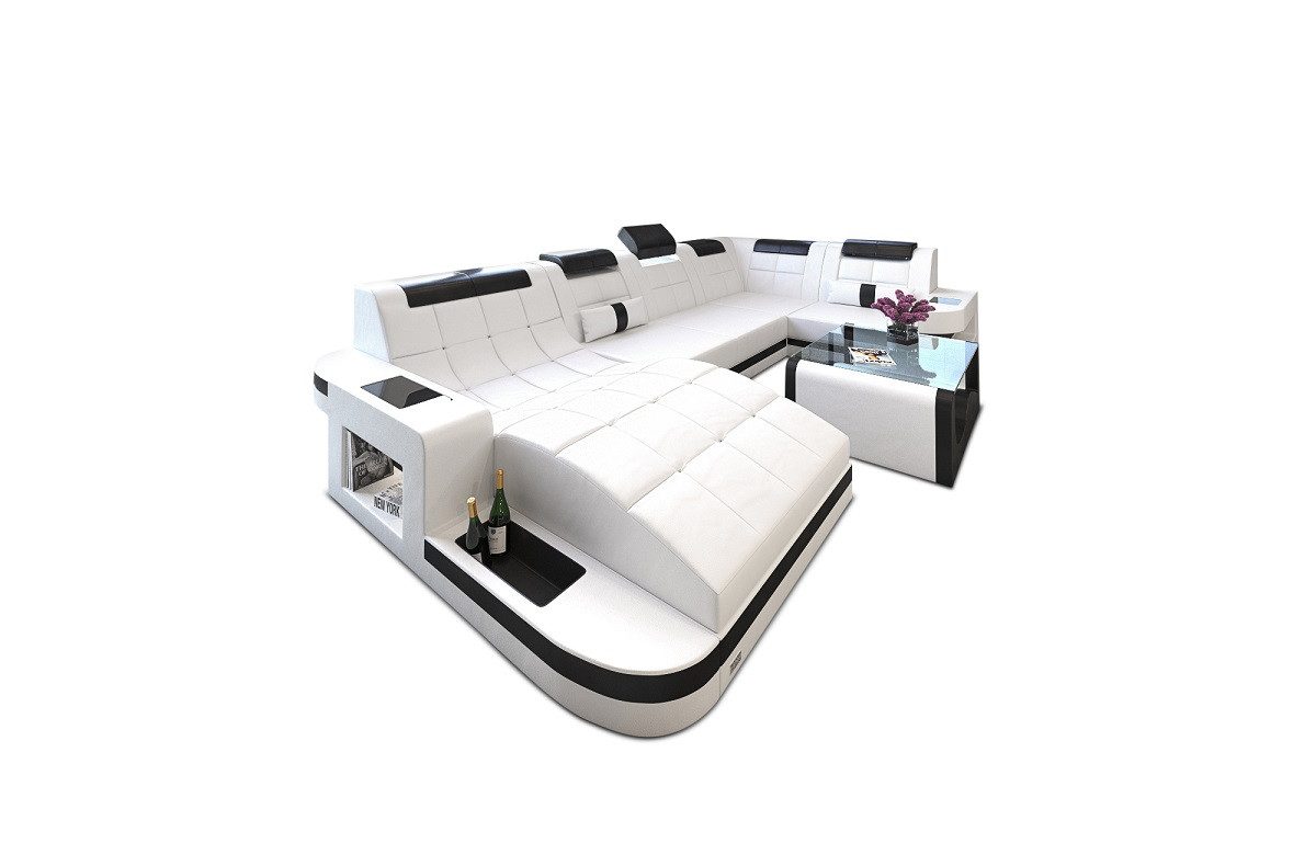 Sofa Dreams Wohnlandschaft Leder Ledercouch Sofa günstig online kaufen
