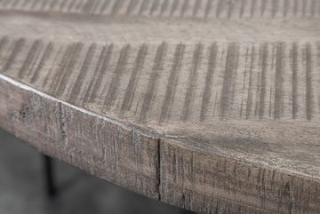 riess-ambiente Esstisch IRON CRAFT 120cm grau, Küchentisch · Massivholz · rund · Mangoholz