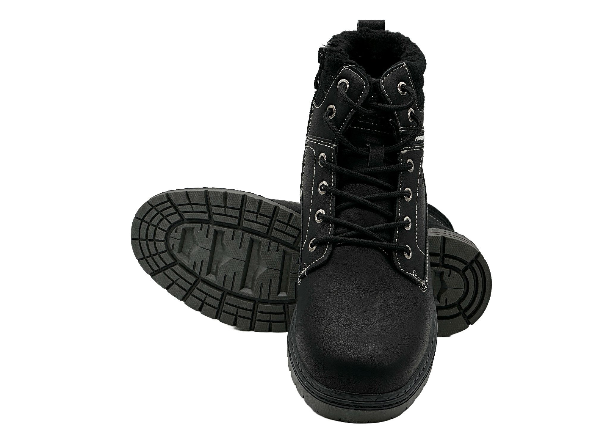 Nowaland Herren Bootsschuh Winterstiefel Schnürung & Reißverschluss, Rutsch günstig online kaufen