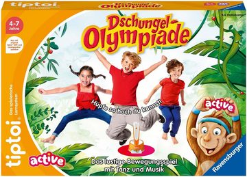 Ravensburger Spiel, Bewegungsspiel tiptoi® ACTIVE Dschungel-Olympiade, Made in Europe, FSC® - schützt Wald - weltweit