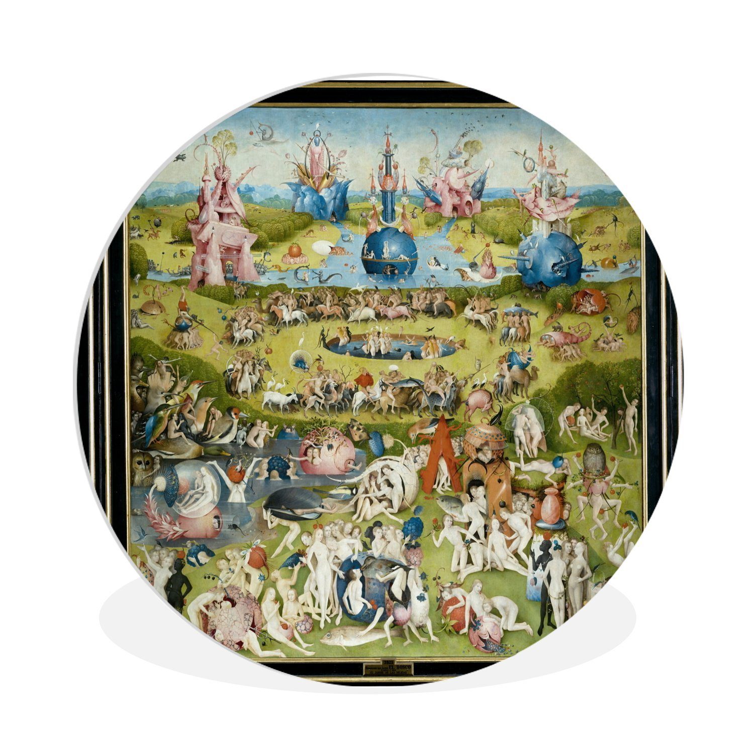 MuchoWow Gemälde Garten der Lüste Gemälde von Hieronymus Bosch, (1 St