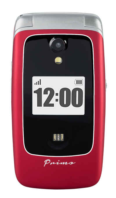 Doro Primo by DORO 418 rot Handy Seniorenhandy (7,11 cm/2.8 Zoll, 3 MP Kamera, GPS, Kardiomessfunktion, Sturzsensor, Indoor- & Outdoor-Ortung)