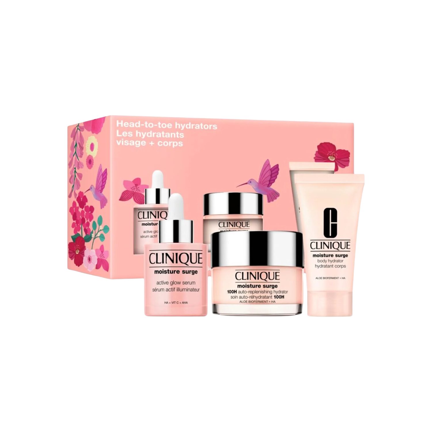 CLINIQUE Gesichtspflege-Set CLINIQUE Moisture Surge Head-To-Toe Hydrators, 3-tlg.