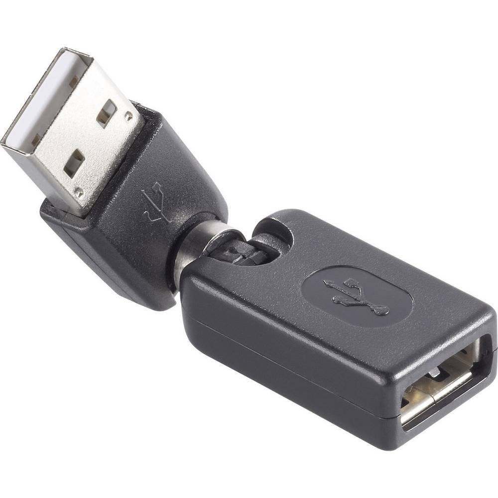 USB 2 Adapter A/A mit 3D-Gelenk USB-Adapter