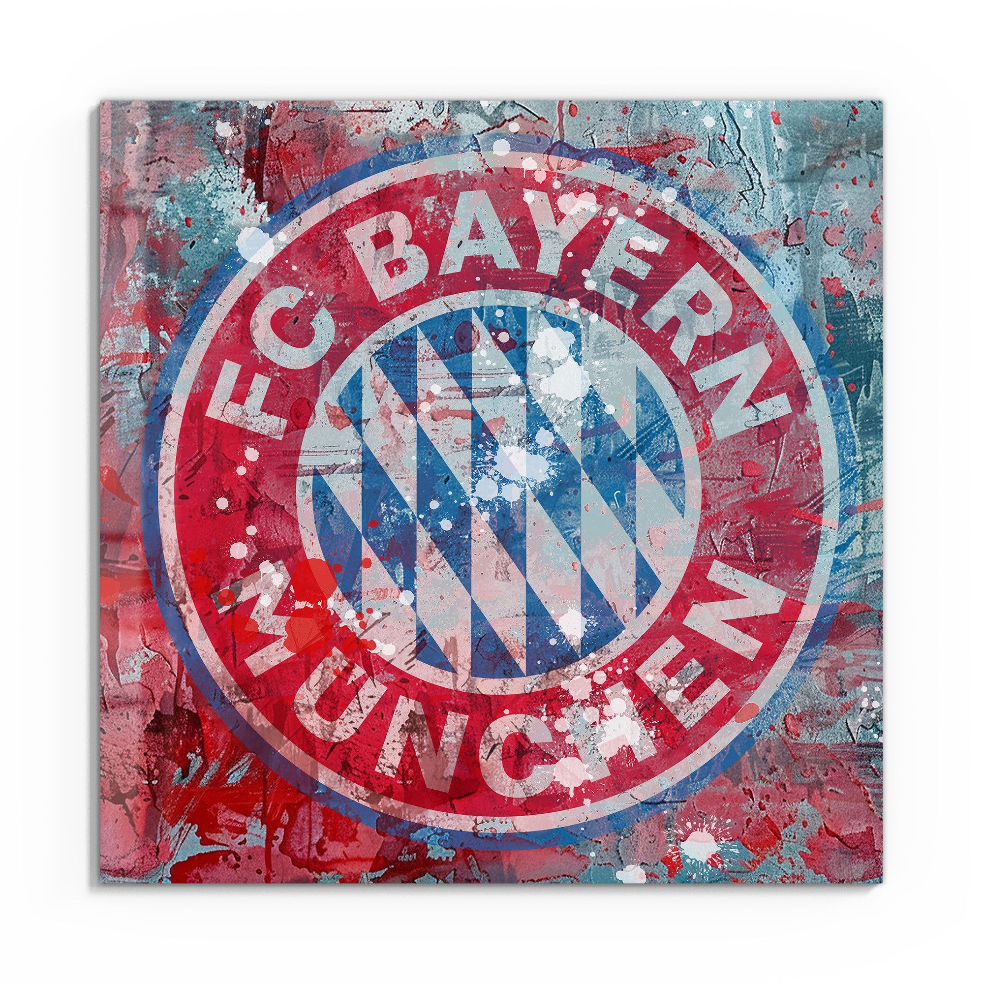 DEQORI Glasbild 'Wappen FC Bayern München', günstig online kaufen