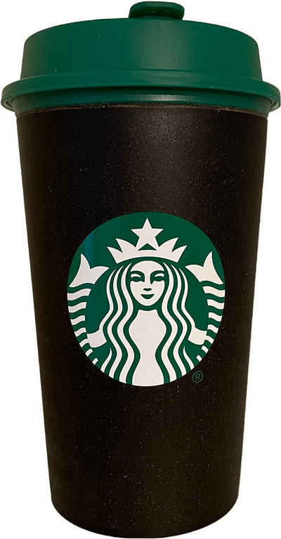 Starbucks Trinkflasche STARBUCKS 12oz Black Recycled Coffee Mug 355ml
