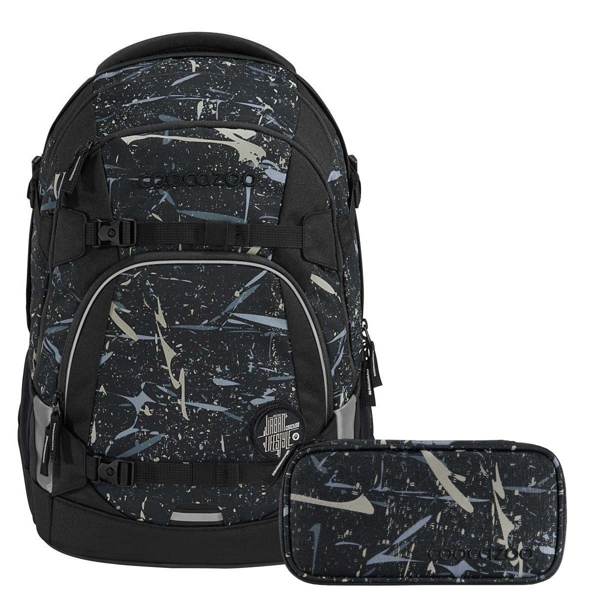 coocazoo Schulranzen Schulrucksack-Set MATE Reflective Splash günstig online kaufen