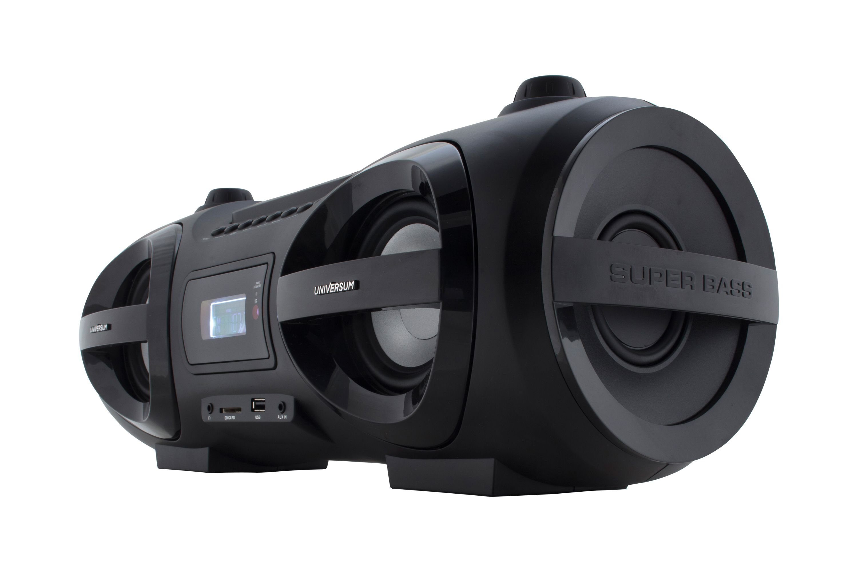 Universum BB 500 CD-Player (Boombox mit Radio, CD, MP3, Bluetooth, USB, AUX, Disco LED)