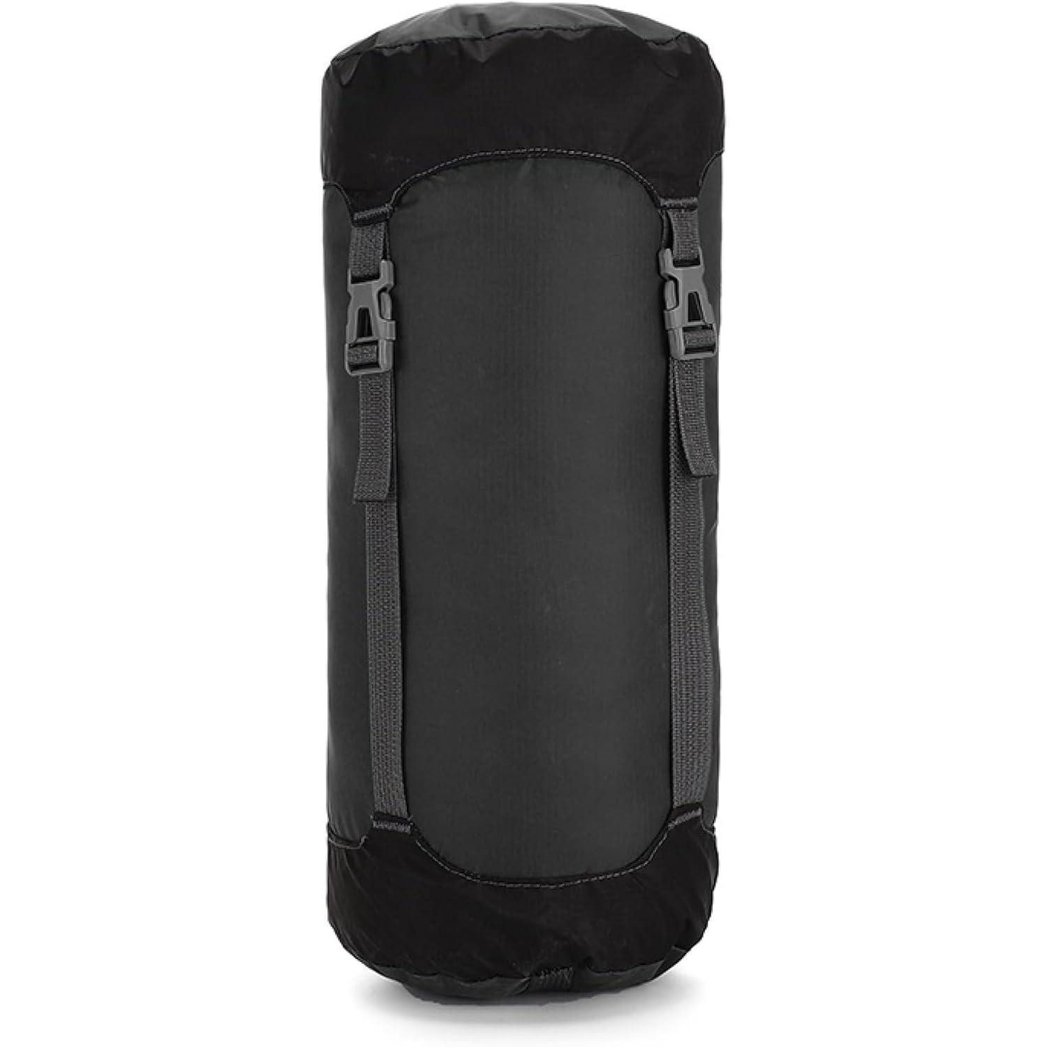 LuxusKollektion Fahrradständer Kompressionssack Schlafsack Ultraleicht Wasserabweisend B Schwarz M