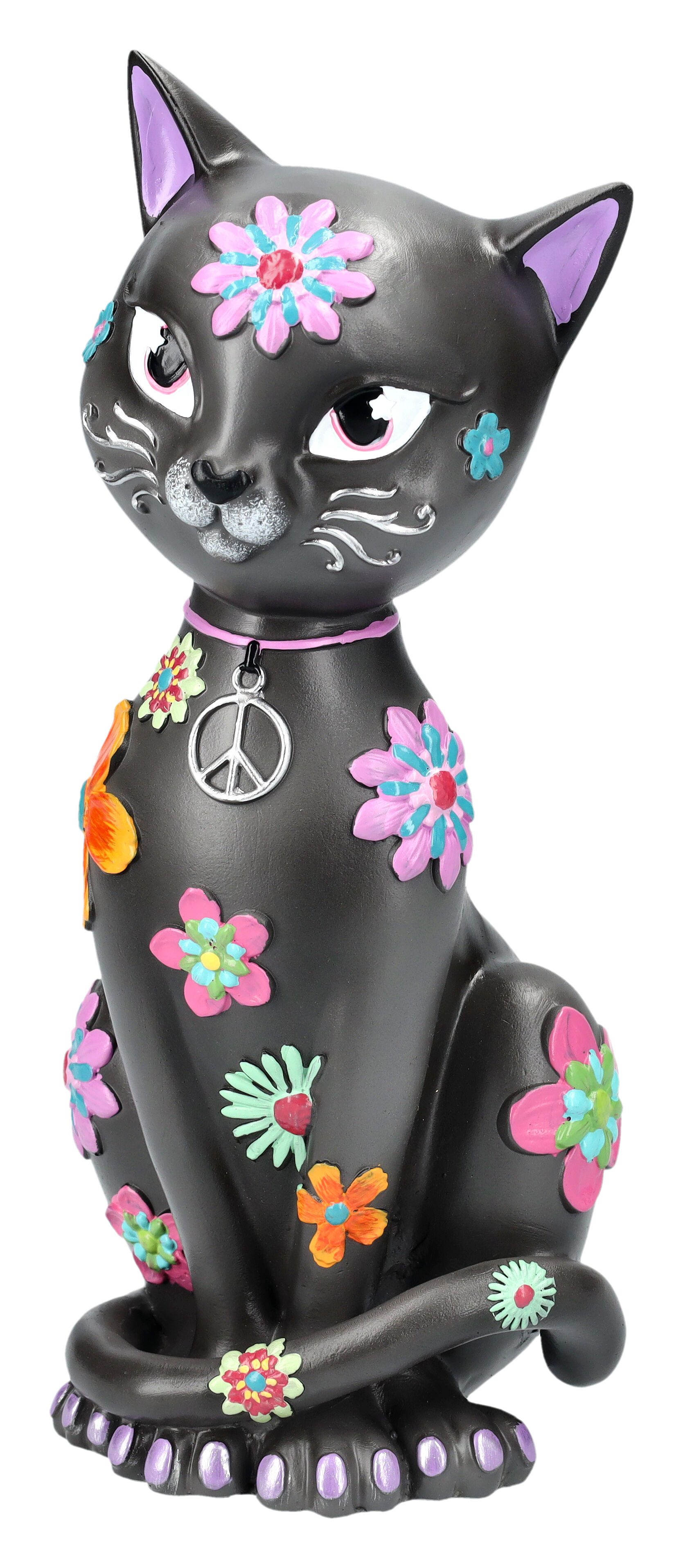 Figuren Shop GmbH Tierfigur Katzenfigur - Hippy Kitty - Nemesis Now - Tierf günstig online kaufen