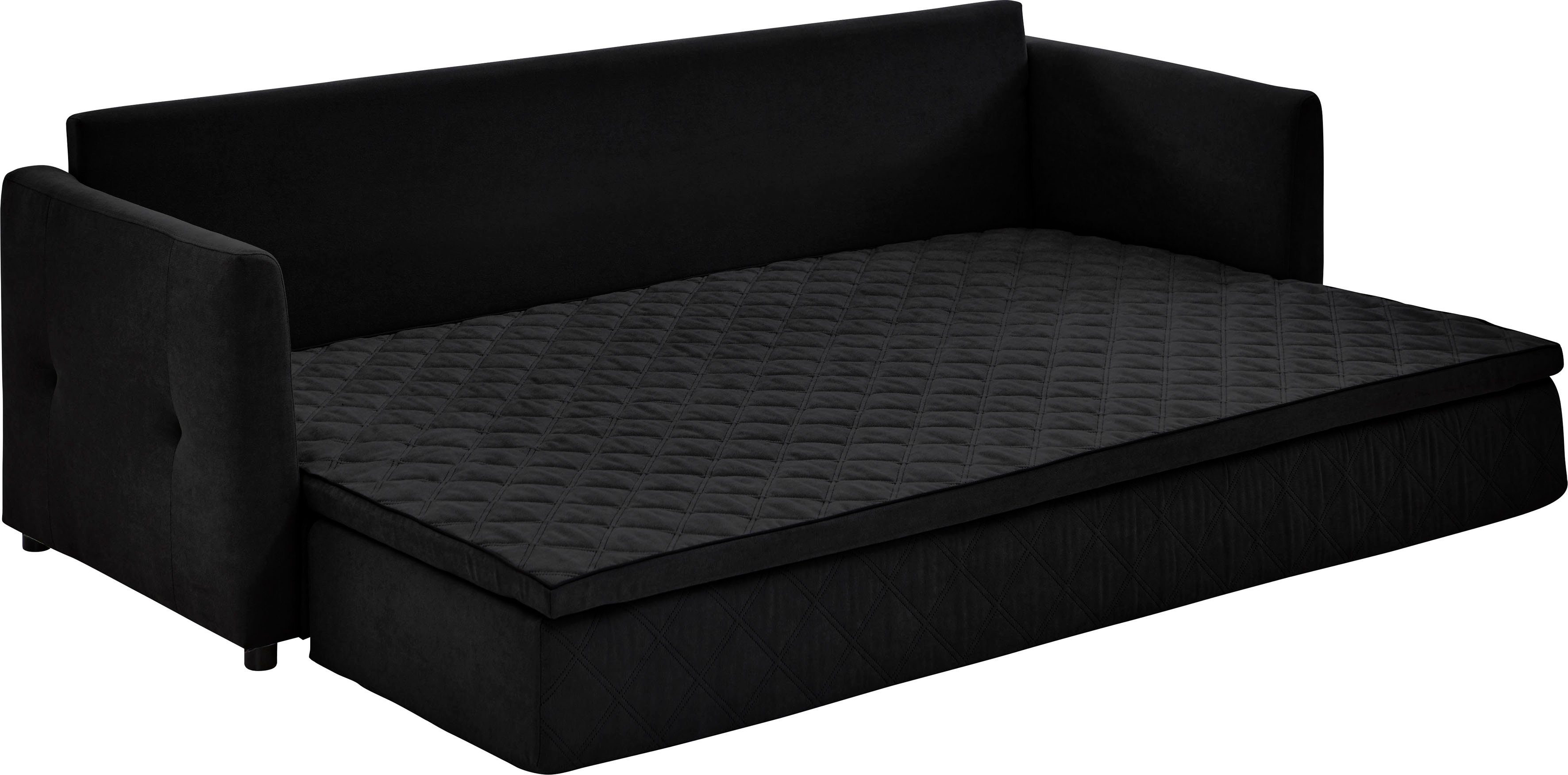 ATLANTIC home collection Schlafsofa "Ken", mit Bettfunktion, inklusive Topp günstig online kaufen