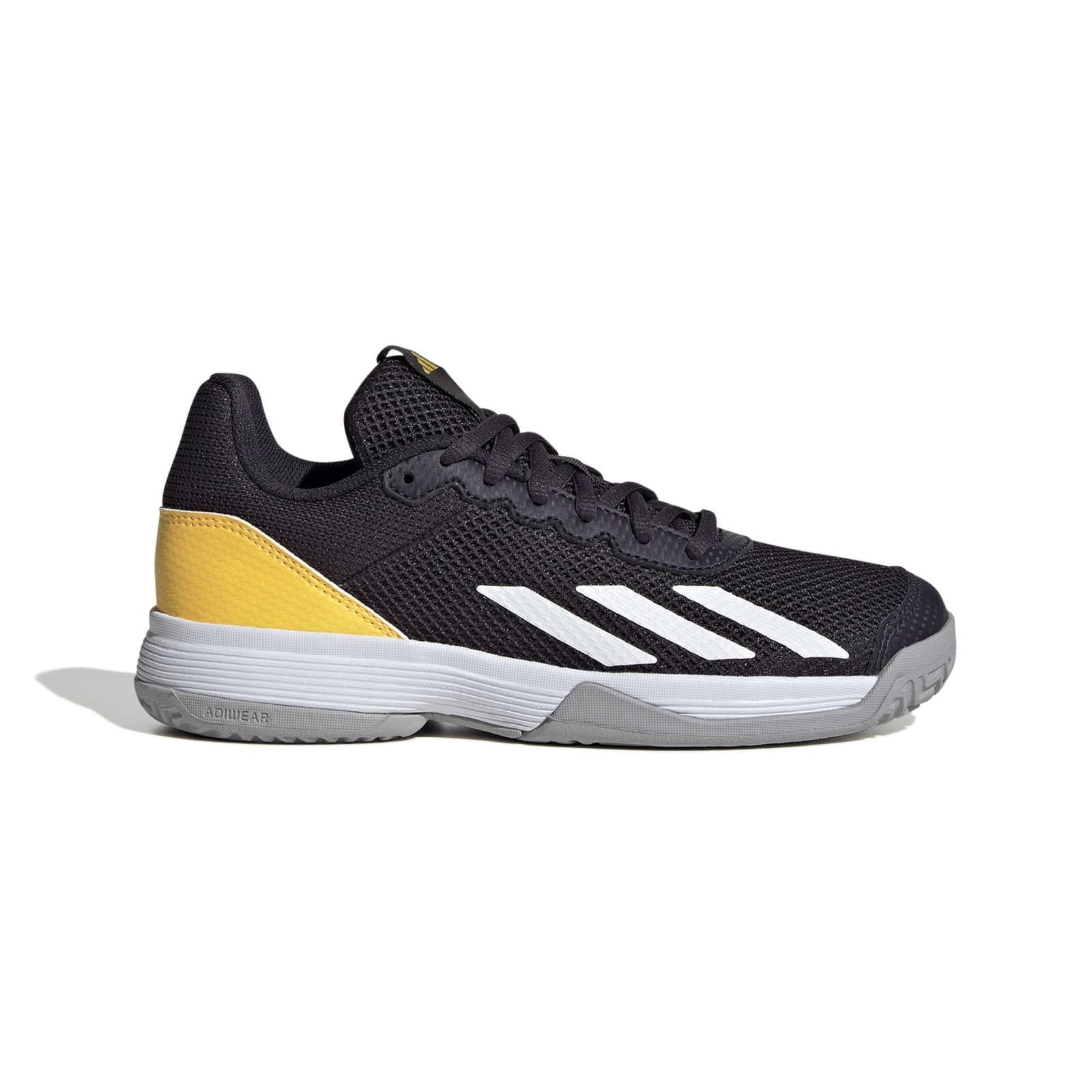 adidas Performance Courtflash Allcourt 2024 schwarz/gelb/grau Kinder Tennisschuh