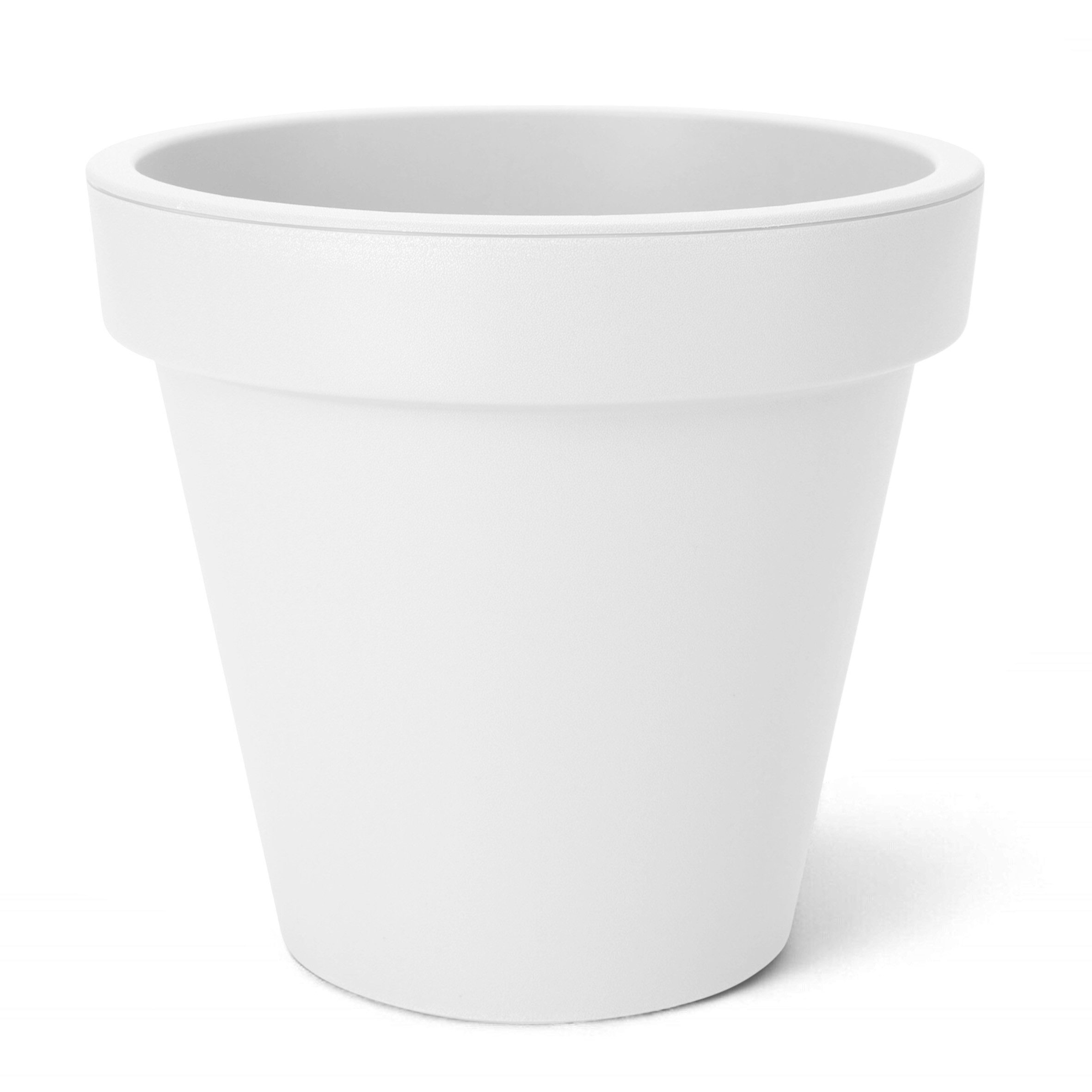 Spetebo Плантатор Kunststoff Плантатор rund XS Ø 25 cm weiß (Stück, 1 St., Blumentopf), klassischer runder Плантатор für den Garten