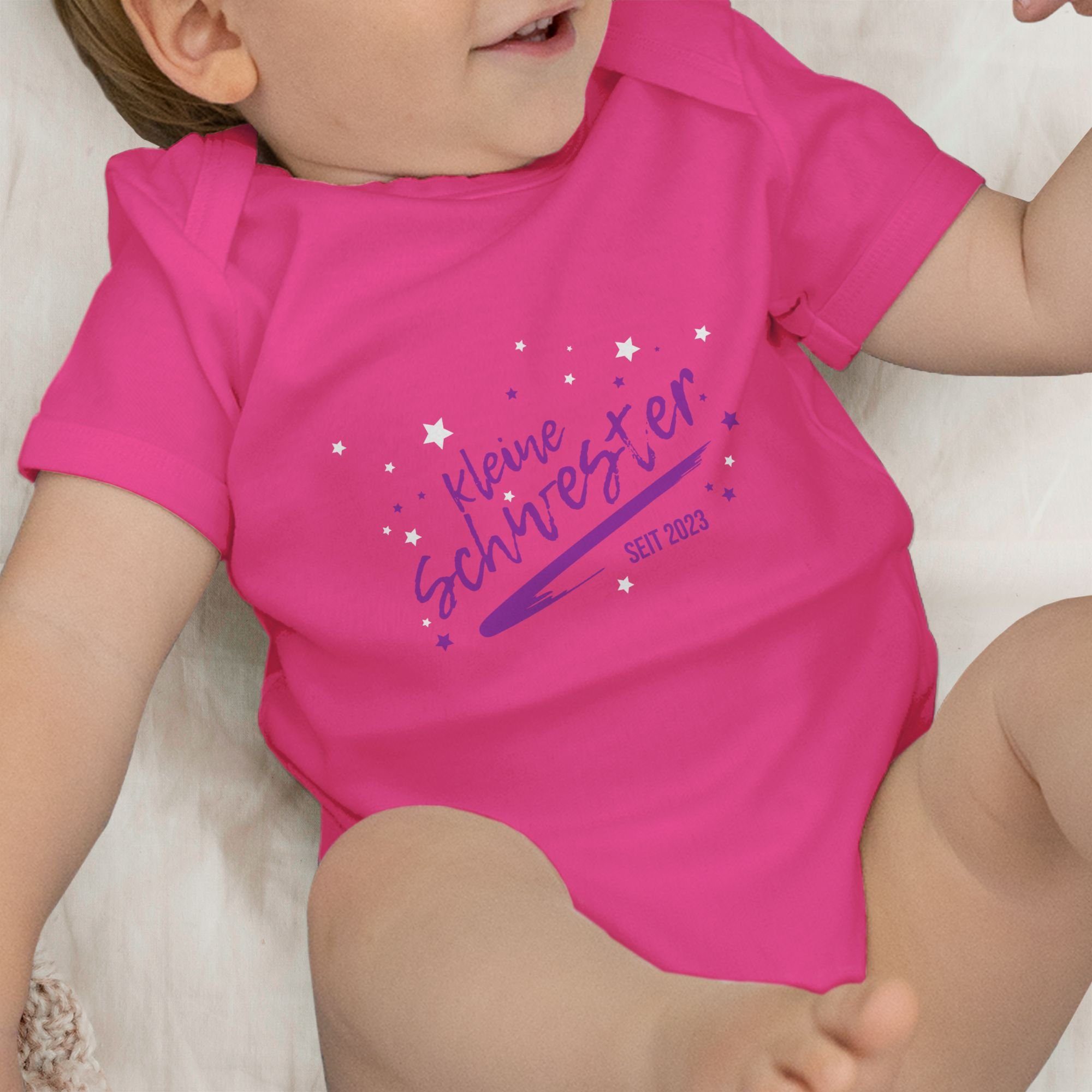 Shirtracer Shirtbody 2023 Fuchsia Schwester 2 kleine Kleine seit Schwester