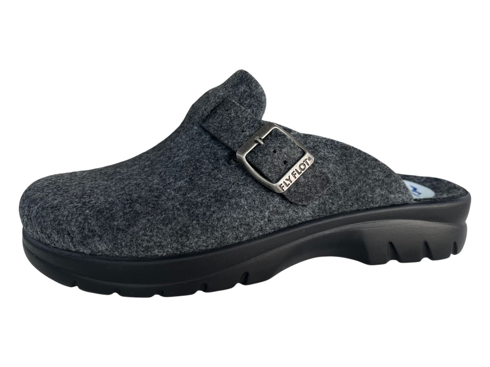 Fly Flot Herren FLY FLOT Filz Pantoffel 220087-09 anthracite Hausschuh