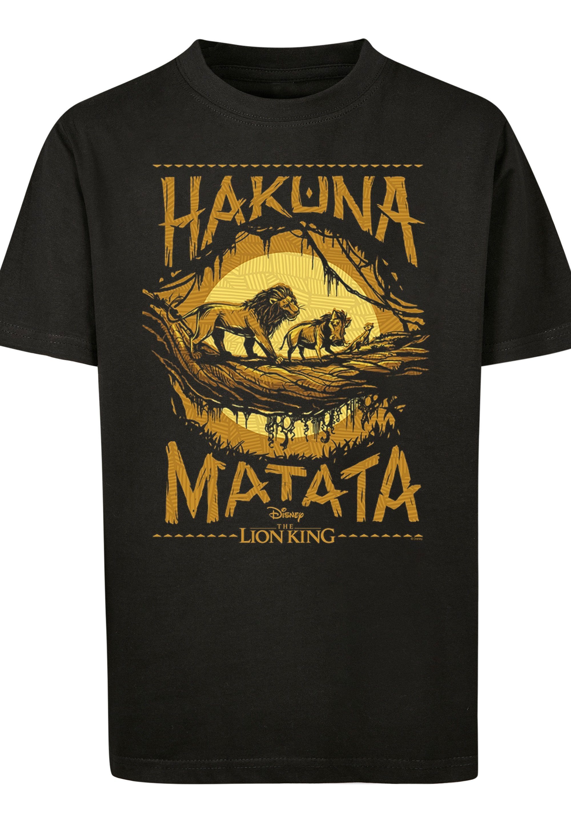 T-Shirt Löwen der F4NT4STIC König Matata Print Hakuna
