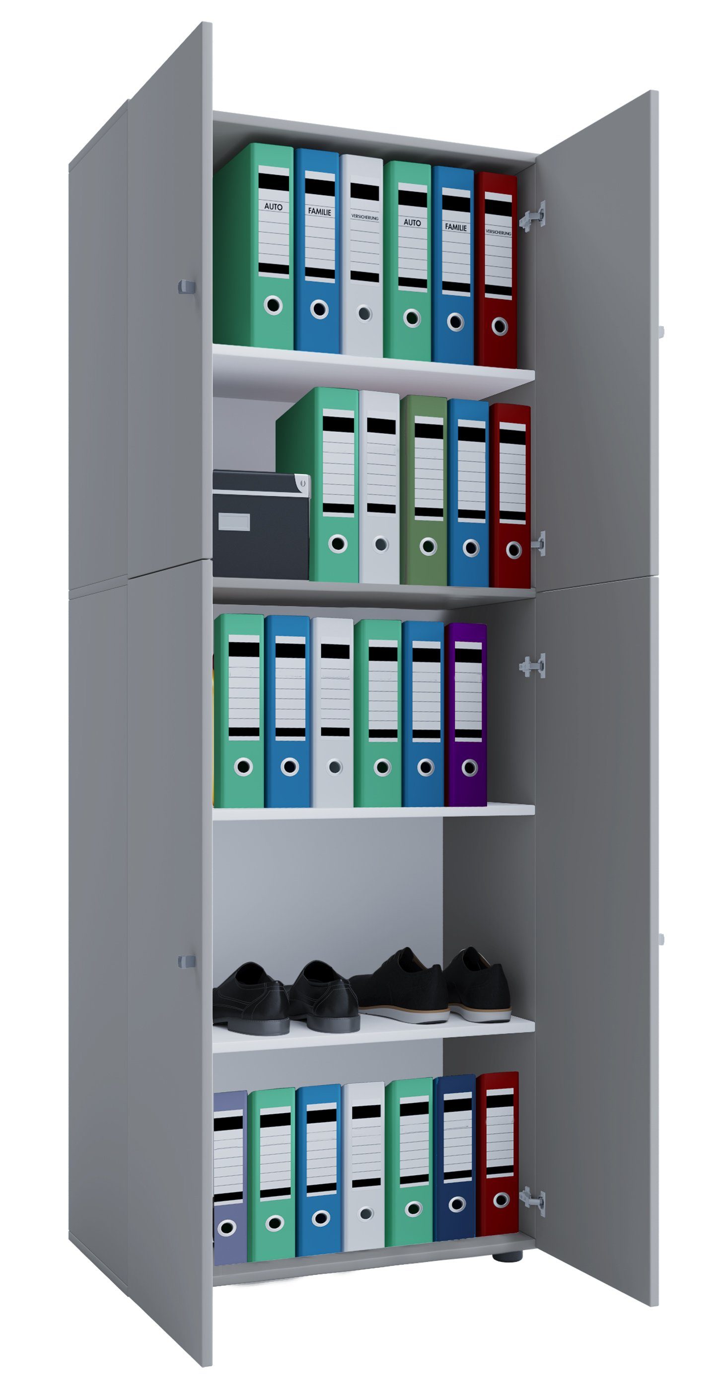VCM Aktenschrank Büroschrank Bücher Ordner Aktenschrank Lona 5fach günstig online kaufen