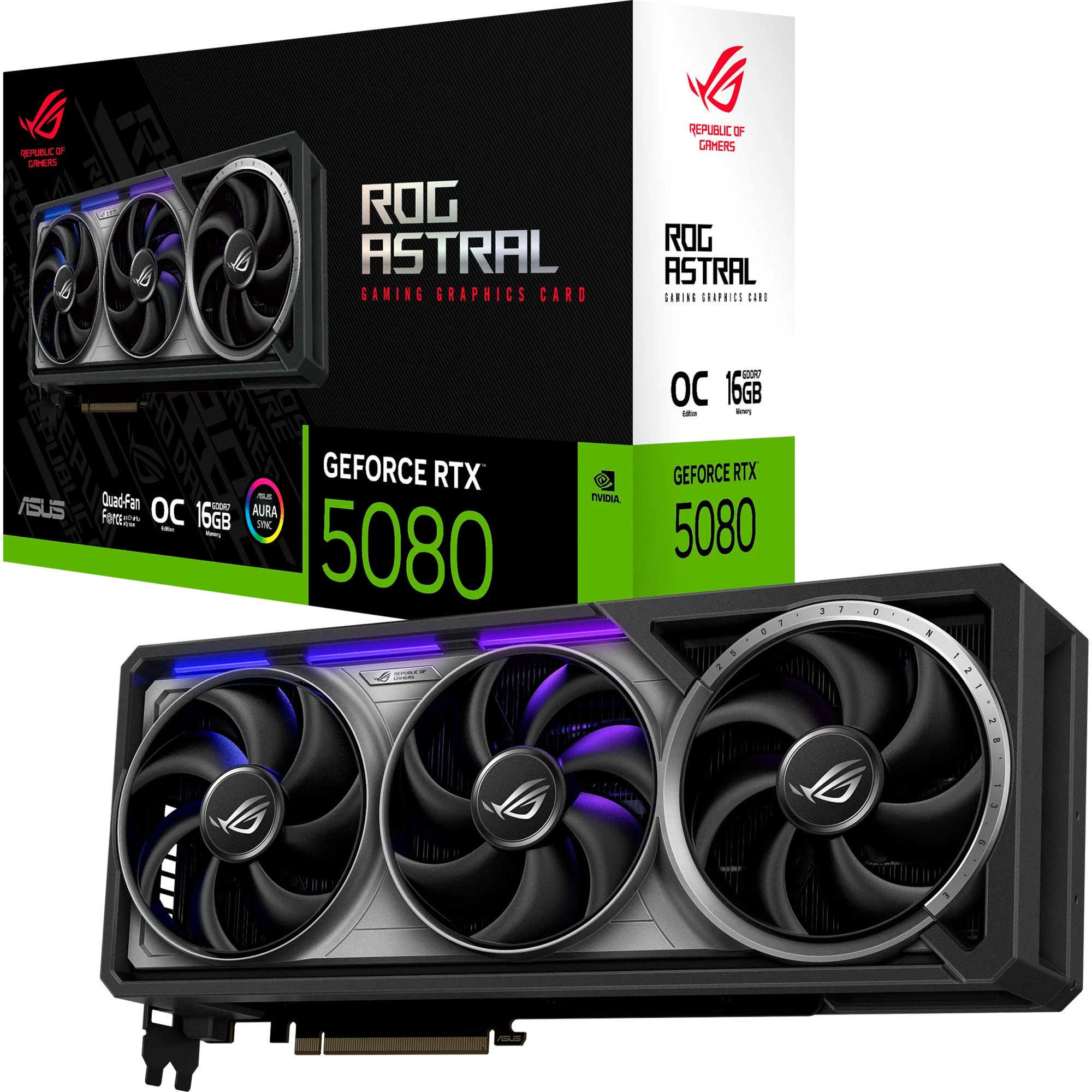 Asus ASUS GeForce RTX 5080 ROG ASTRAL GAMING OC, Grafikkarte (16 GB)