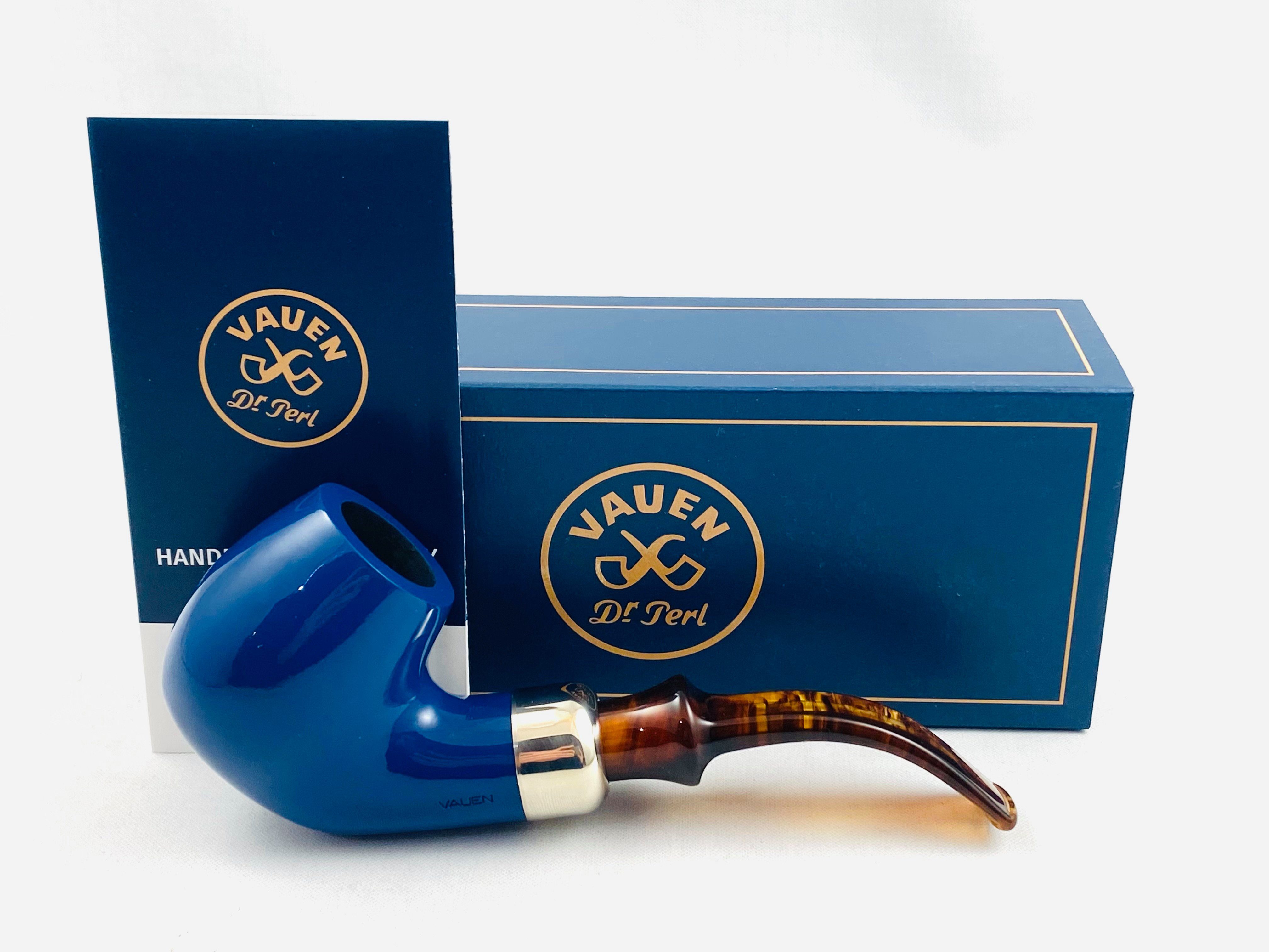 Handpfeife Azzurro 1515 Pfeife dunkelblau Made in Germany 9mm Filter