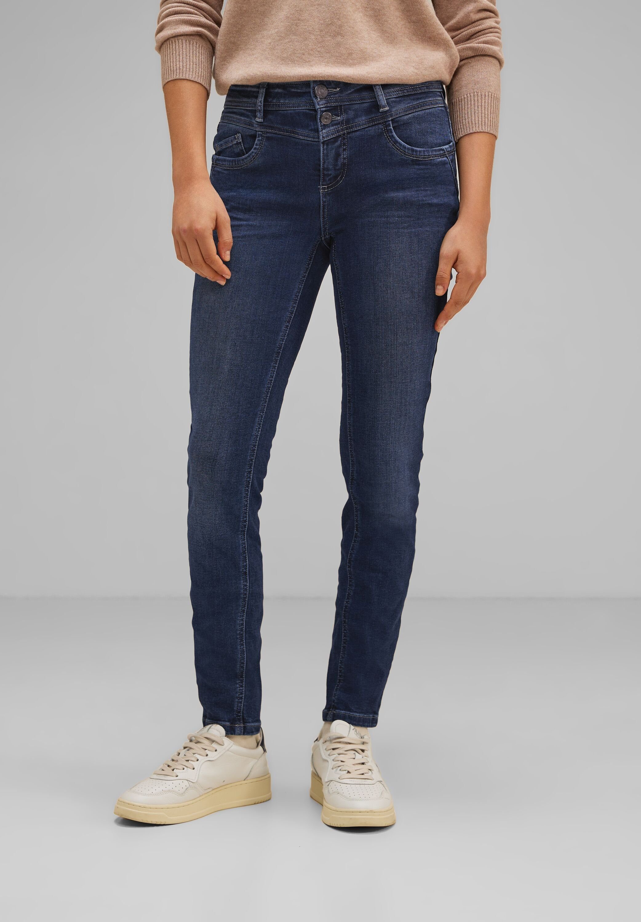 STREET ONE softer Materialmix Slim-fit-Jeans