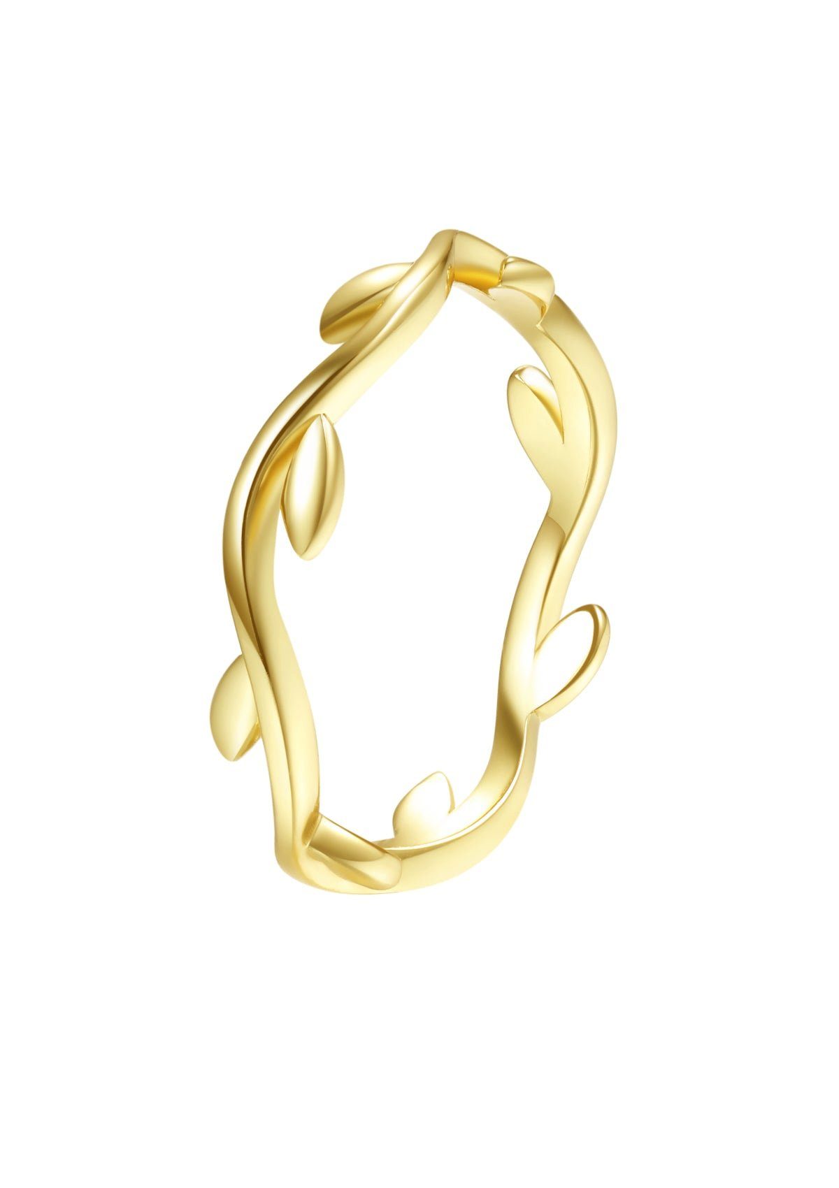 Hey Happiness Fingerring Blatt Wickelring, 18K günstig online kaufen