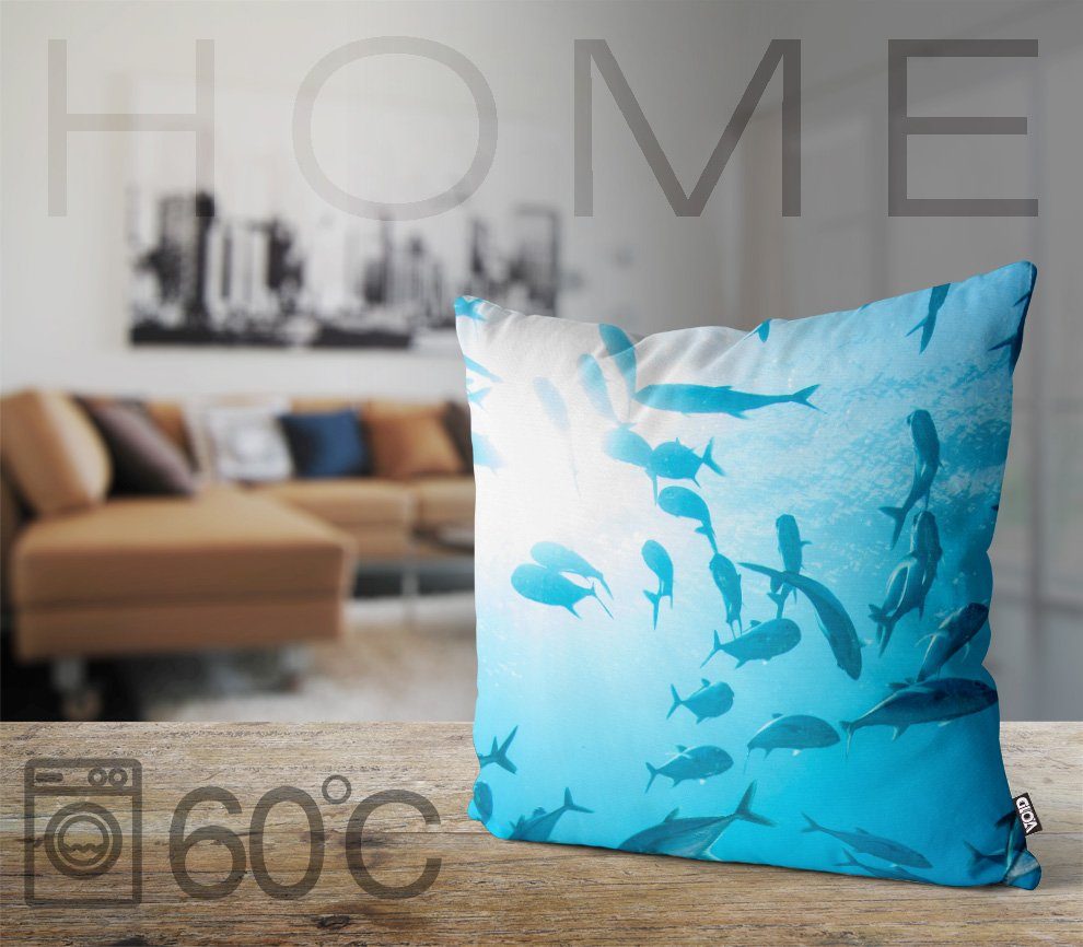 VOID Kissenbezug, (1 Stück), Fische Schwarm günstig online kaufen