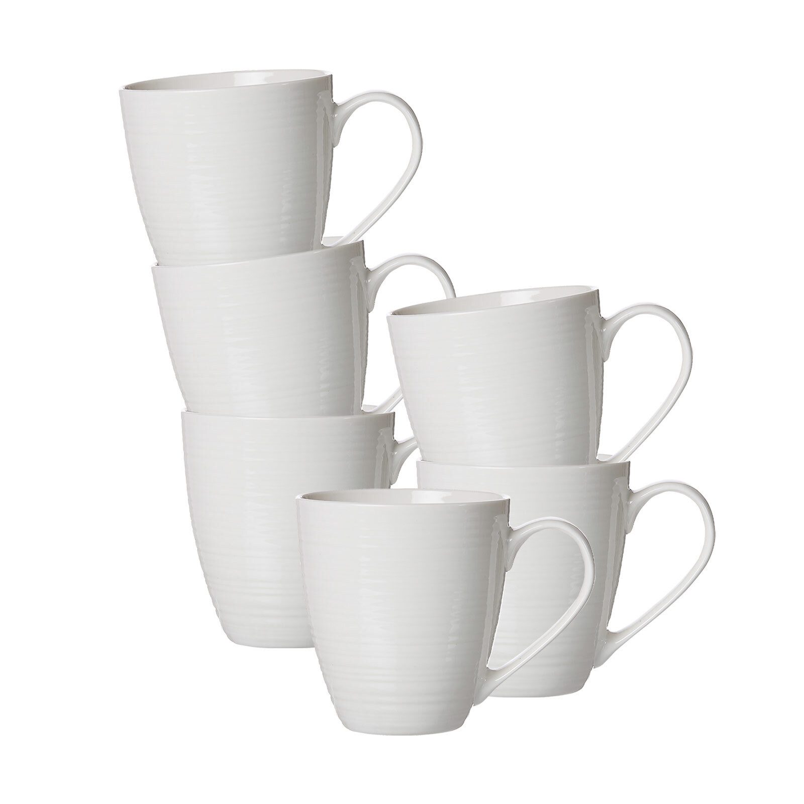 Ritzenhoff & Breker Becher Suomi XXL Becher 550 ml 6er Set, 6-tlg., Porzellan