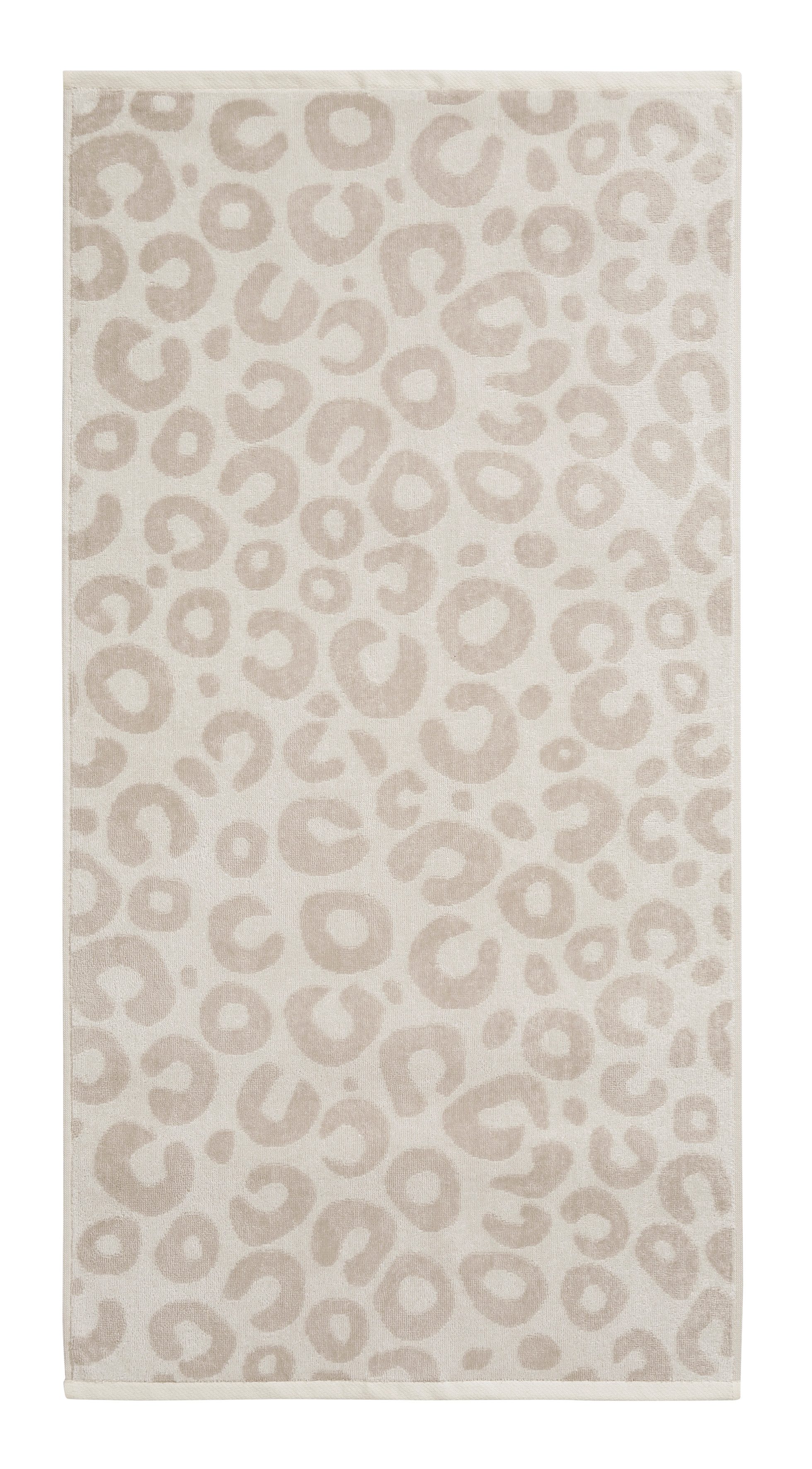 OTTO home Handtuch Set Anna Leopardenmuster, 8-tlg Handtuch-Set, 100% Baumwolle, Frottiervelours (Set, 8-St), Duschtücher, Handtücher und Gästetücher, weich, modern, Animal Print