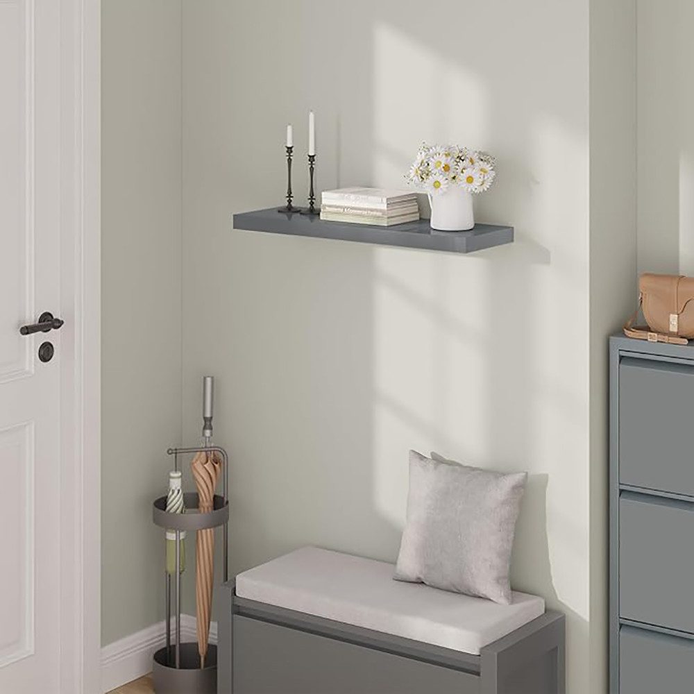 Woltu Wandregal, 1-tlg., hochglänzend Wandboard Schweberegal CD DVD Regal günstig online kaufen