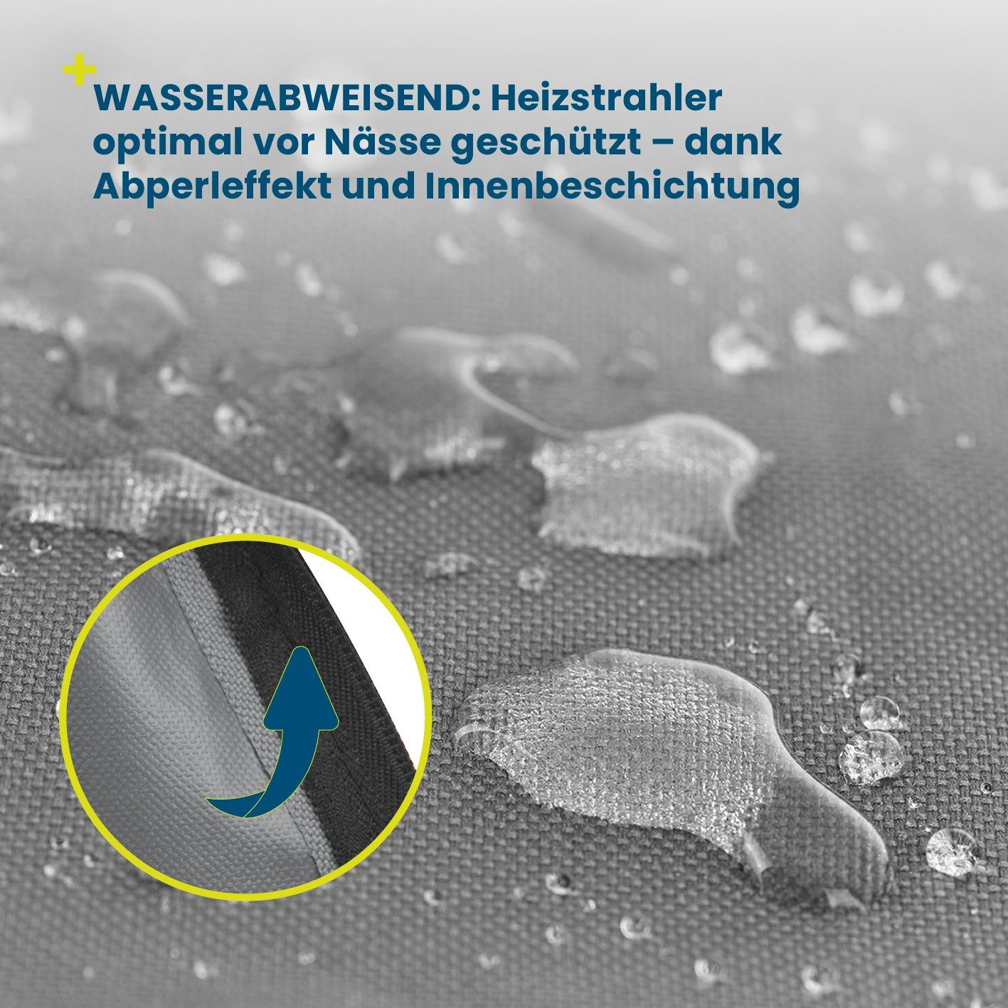 (1-St), Schutzhülle Standfuß Hoberg mit Wetterschutzhülle Heizstrahler Gartenmöbel-Schutzhülle Hoberg Heizstrahler für