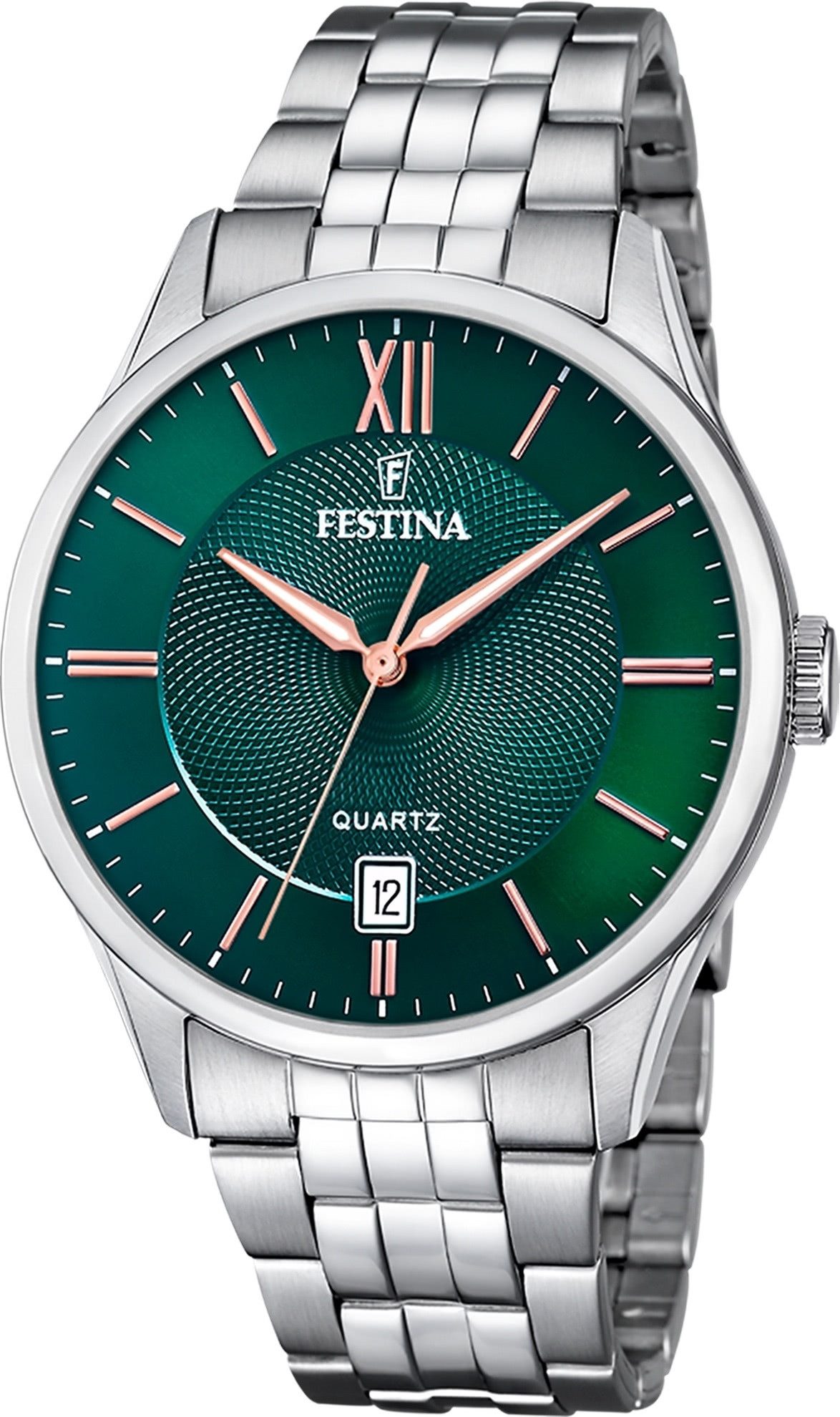 Quarzuhr Festina Herrenuhr Edelstahl silber