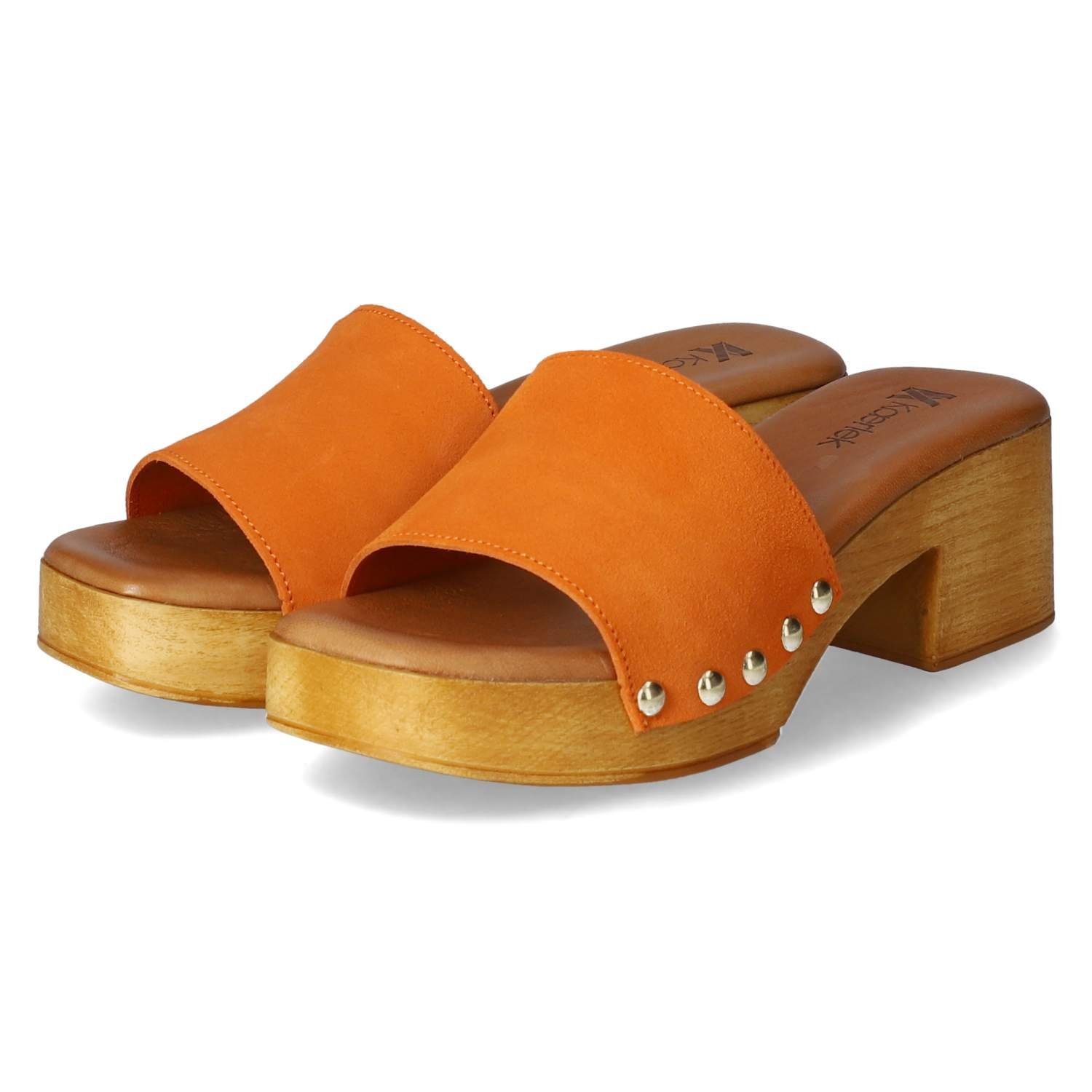 Kaerlek Kaerlek Damen Clogs/ Pantoletten Orange Clog