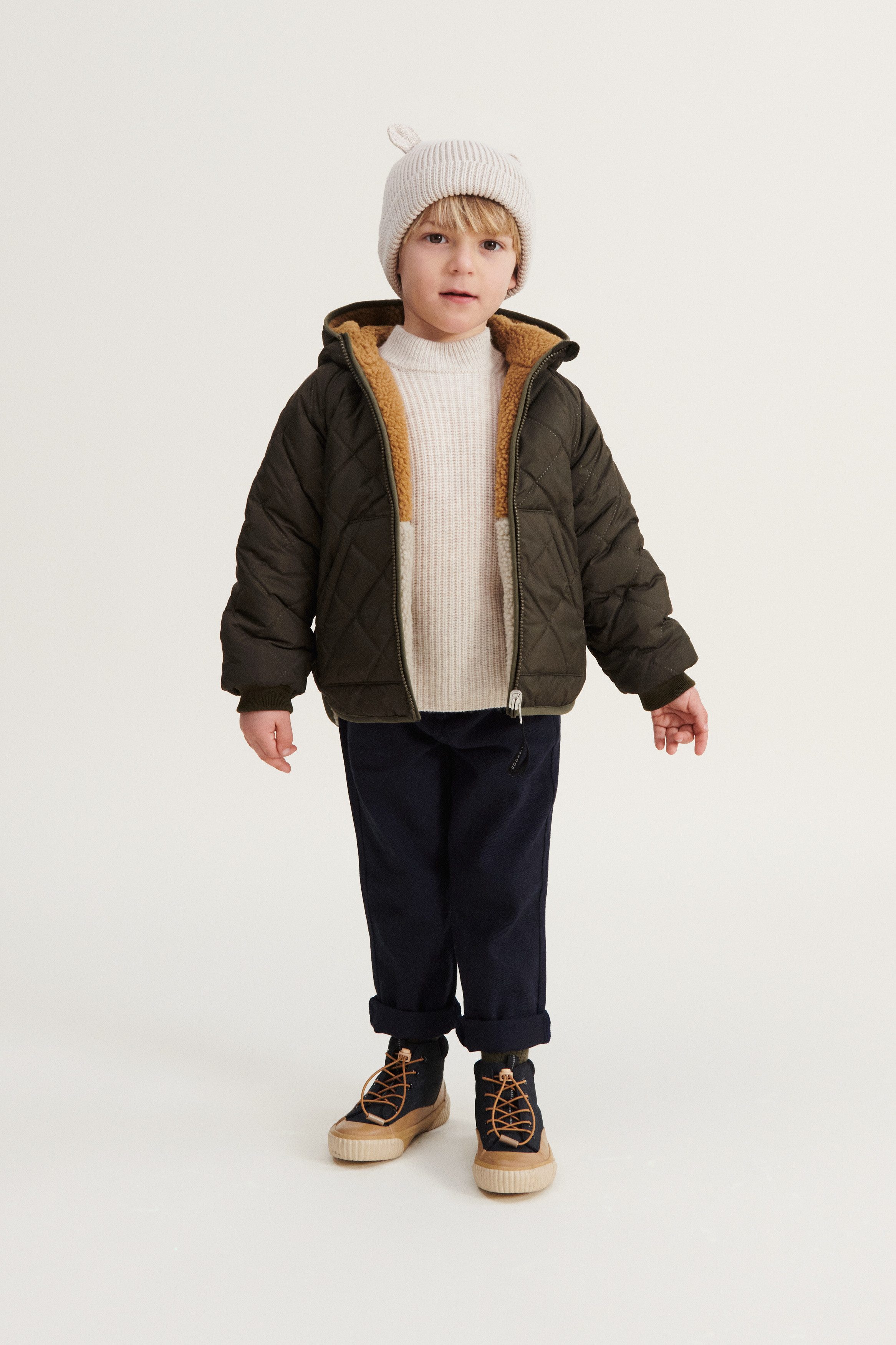 Liewood Strickmütze Gina Beanie Kindermütze Mit Umschlag