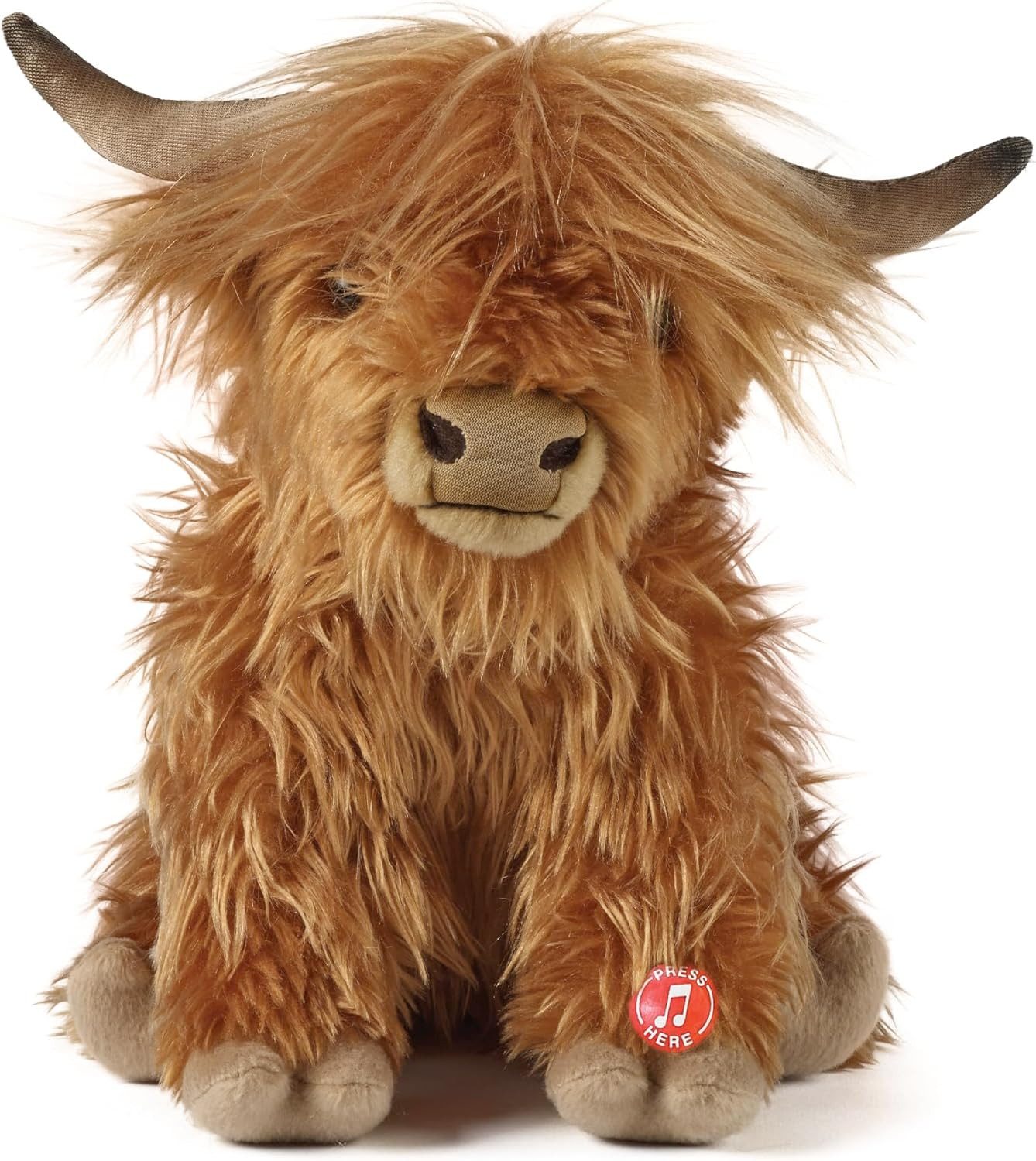 Living Nature Kuscheltier Living Nature Highland Kuh, braun, 20cm - ohne Sound
