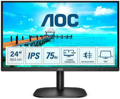 AOC AOC 24B2XH LCD-Monitor (1.920 x 1.080 Pixel (16:9), 8 ms Reaktionszeit, 75 Hz, IPS Panel)
