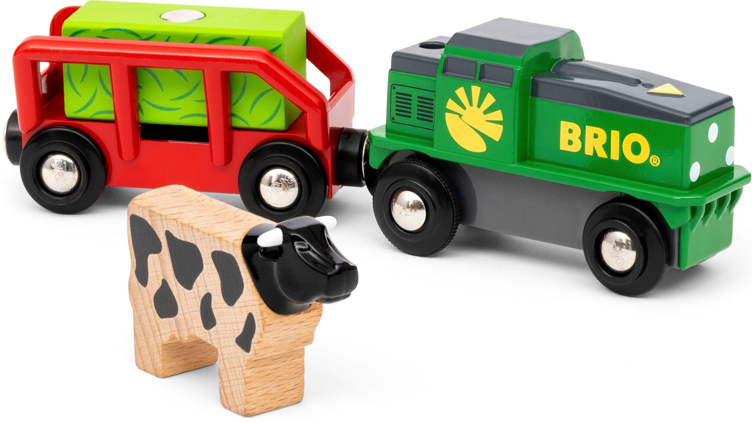 BRIO® Spielzeug-Eisenbahn BRIO® WORLD, Bauernhof Batterie-Zug, FSC® - schüt günstig online kaufen