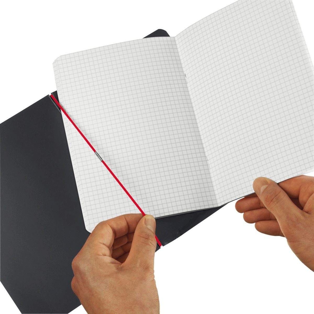 Notizbuch Notizheft my.book flex PP A5 40 Blatt kariert schwarz.